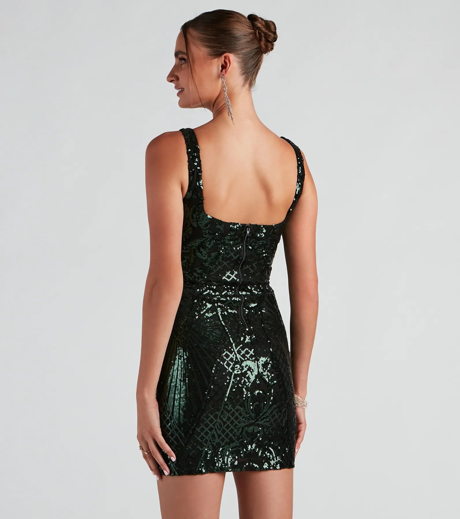 Andrea Sequin Mini Party Dress - Image 2