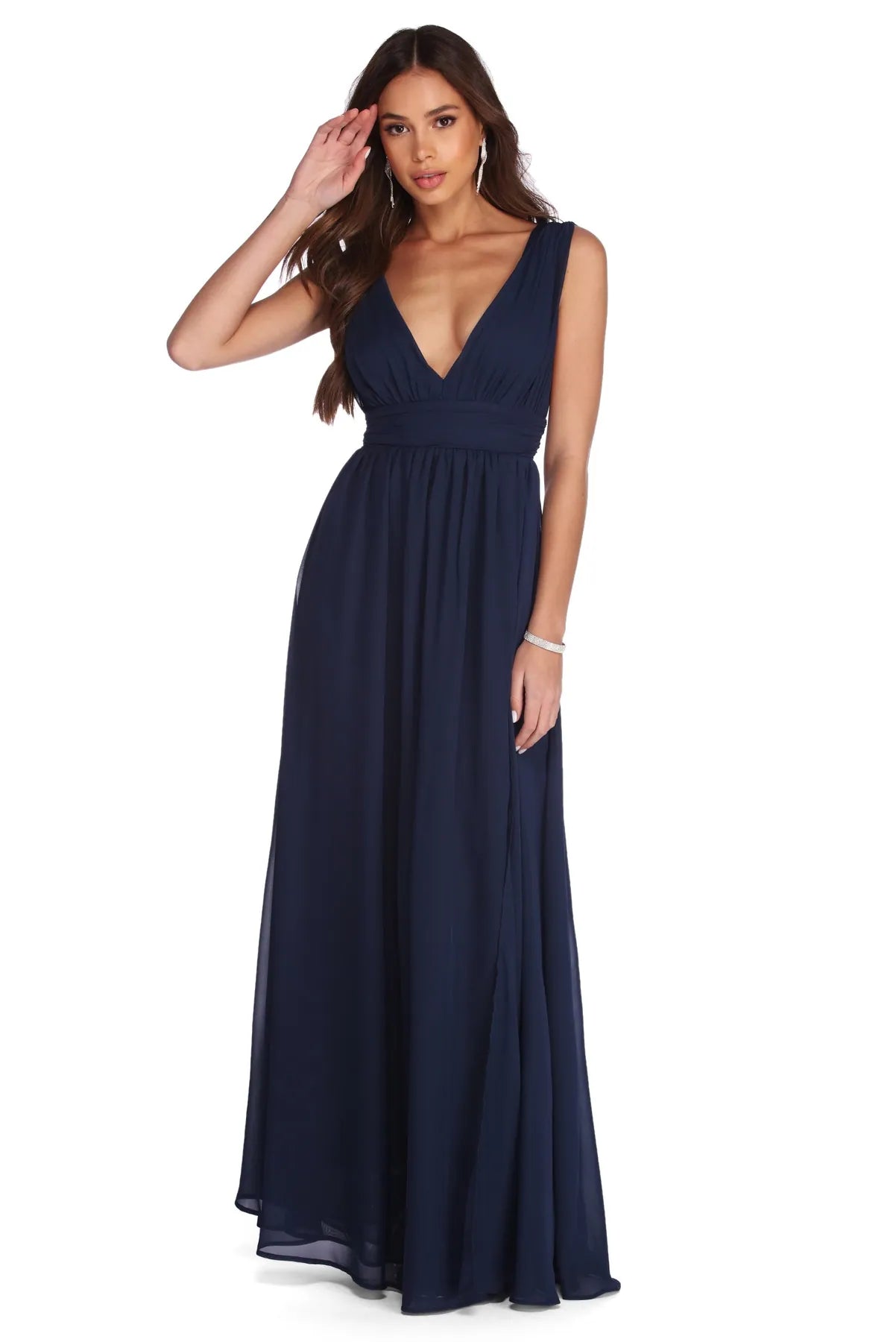 Reese Formal Layered Chiffon Dress - Image 2