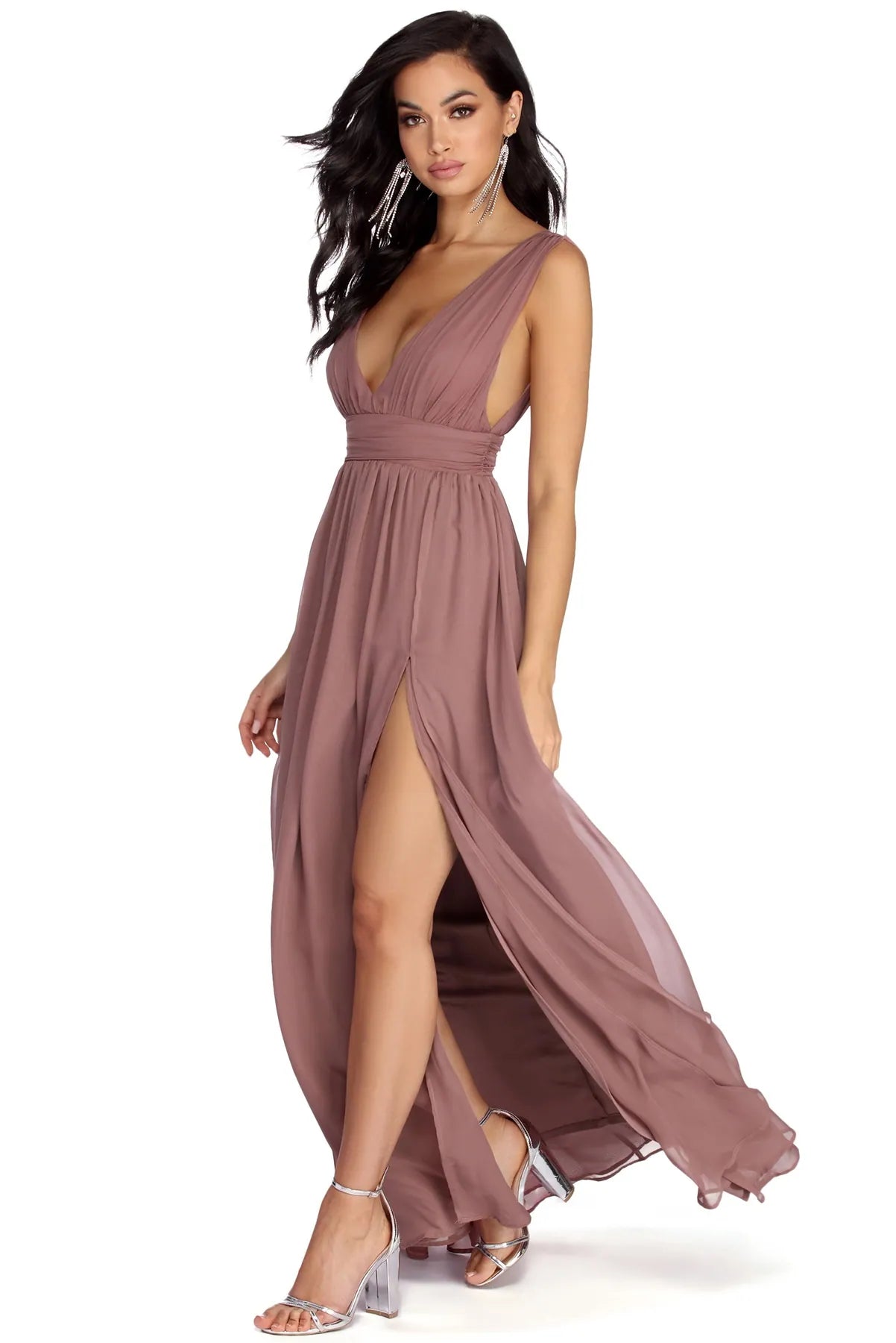 Reese Formal Layered Chiffon Dress - Image 13