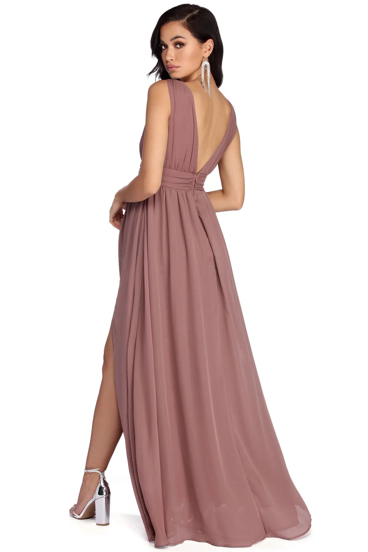 Reese Formal Layered Chiffon Dress - Image 15