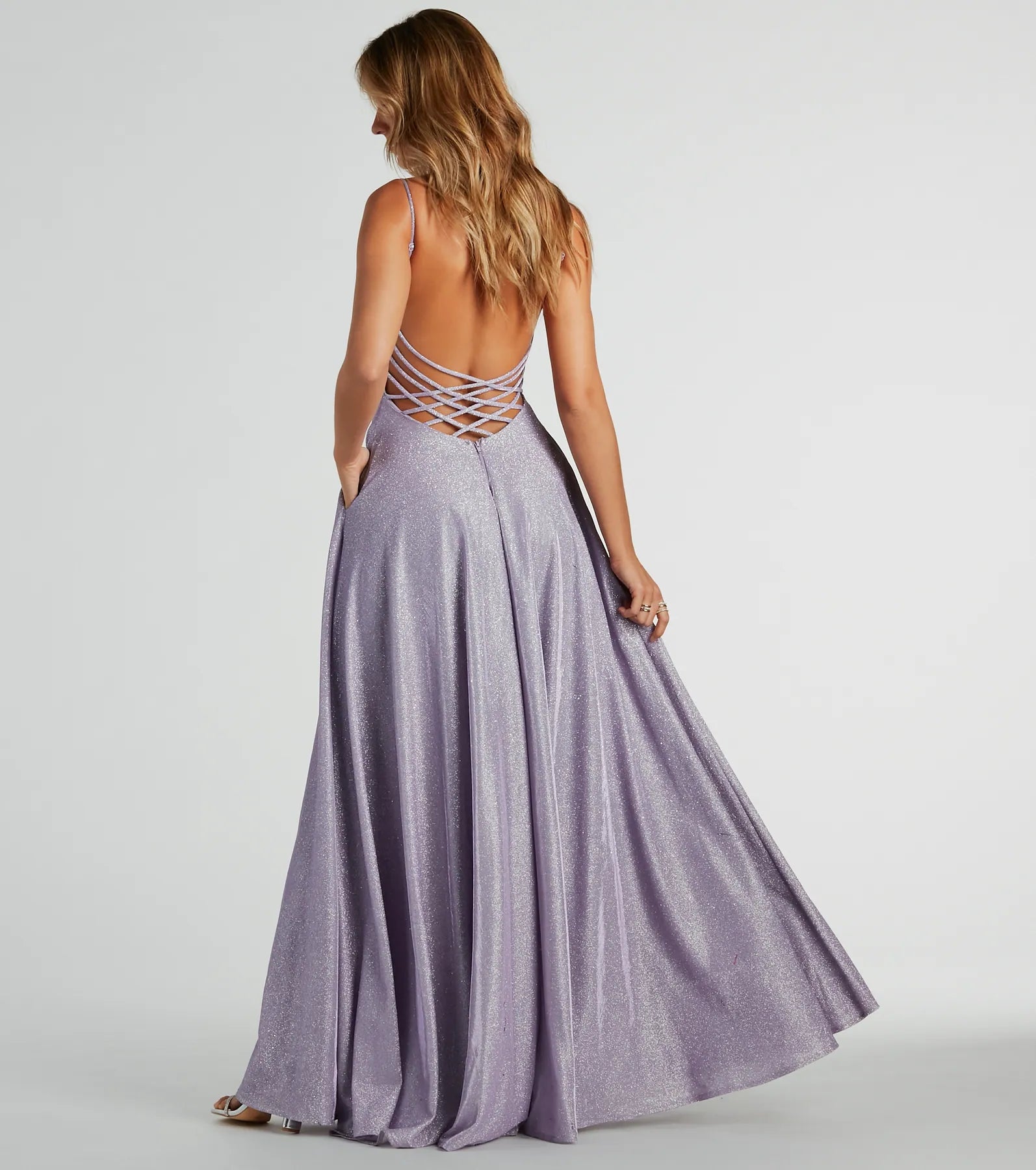 Sally Lattice Back A-Line Ball Gown - Image 14