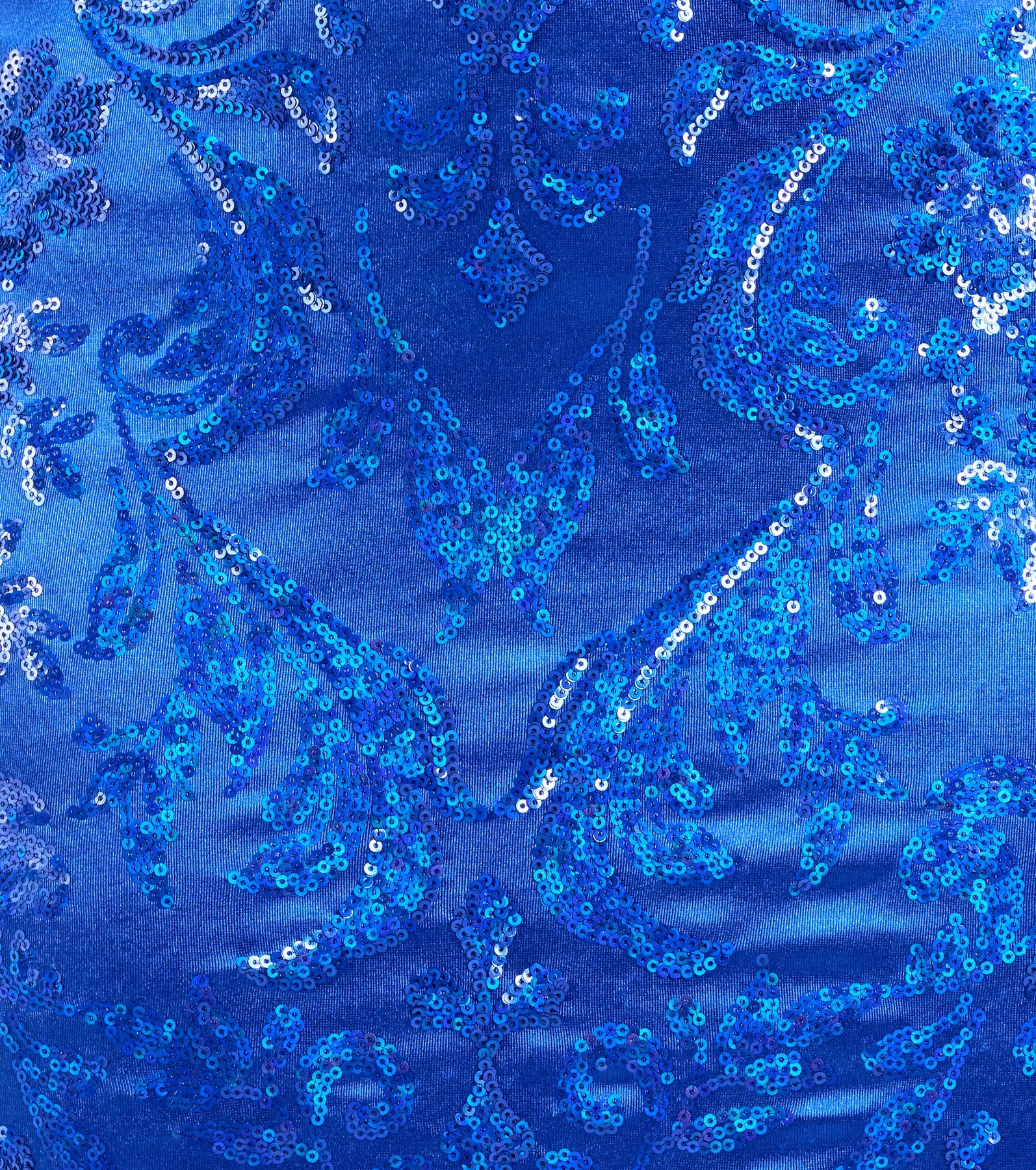 Marisol Lace-Up Column Sequin Satin Formal Dress - Image 15