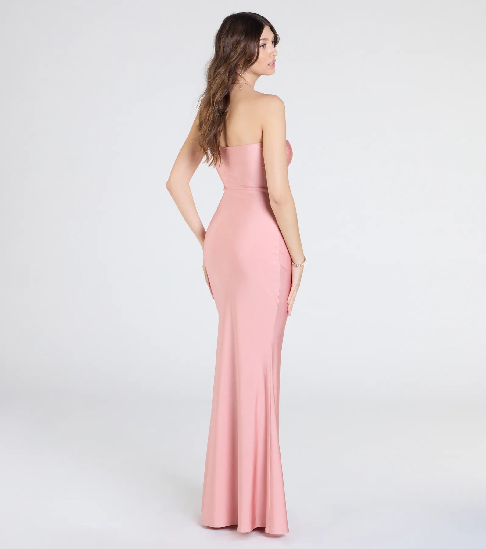Cheryl Strapless Slit Mermaid Formal Dress - Image 14
