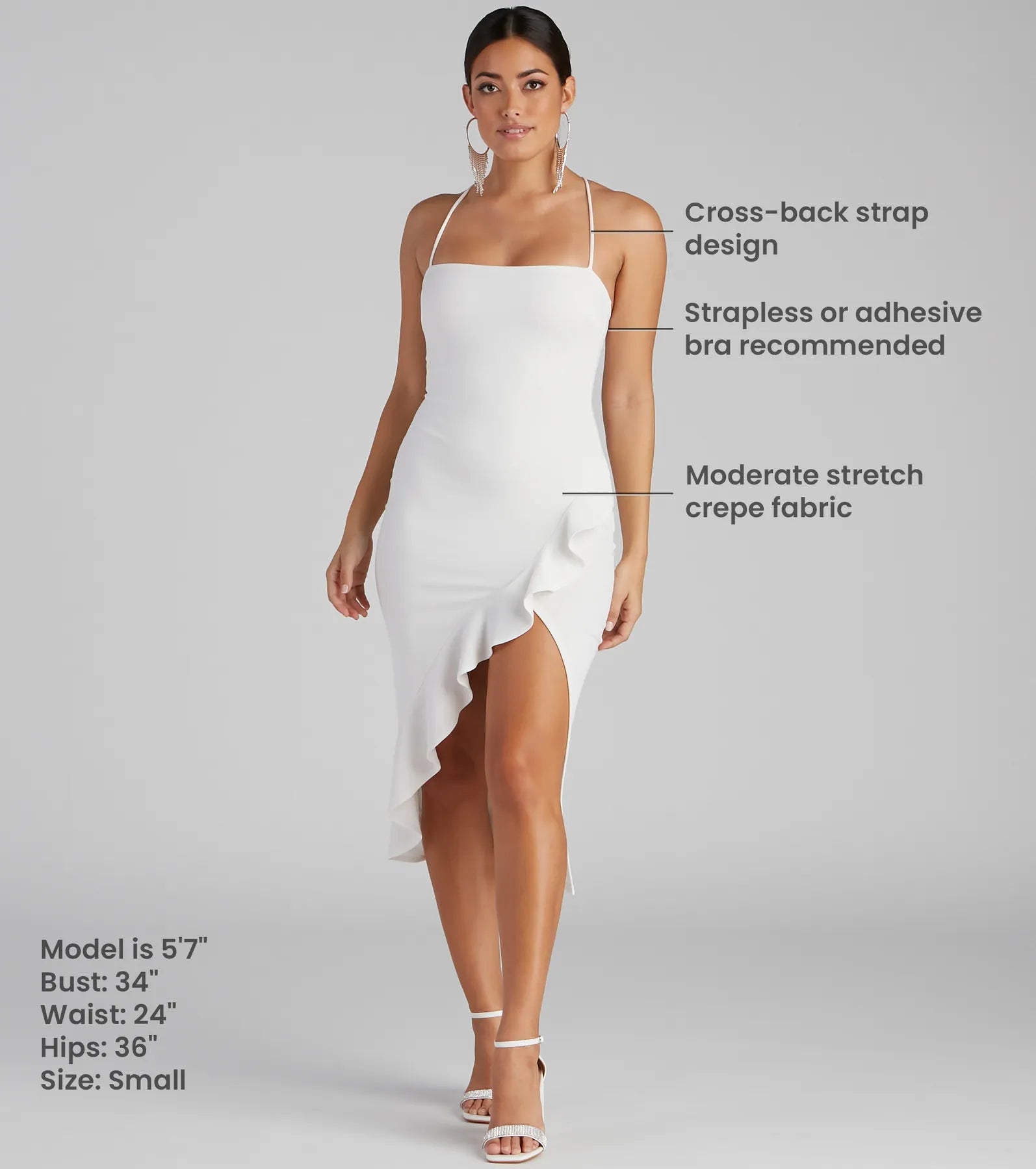 Add Some Flair Ruffle Detail Midi Dress - Image 10