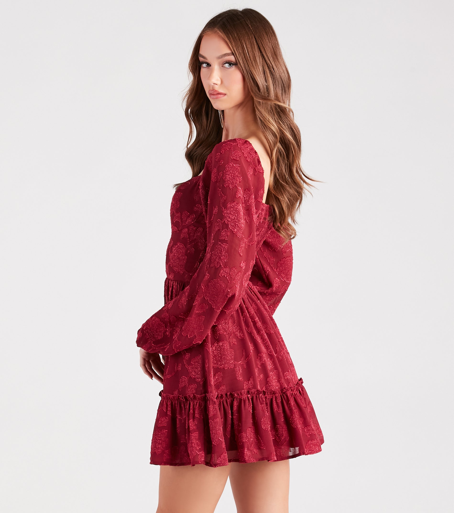 Shadow Blooms Floral Skater Dress - Image 2