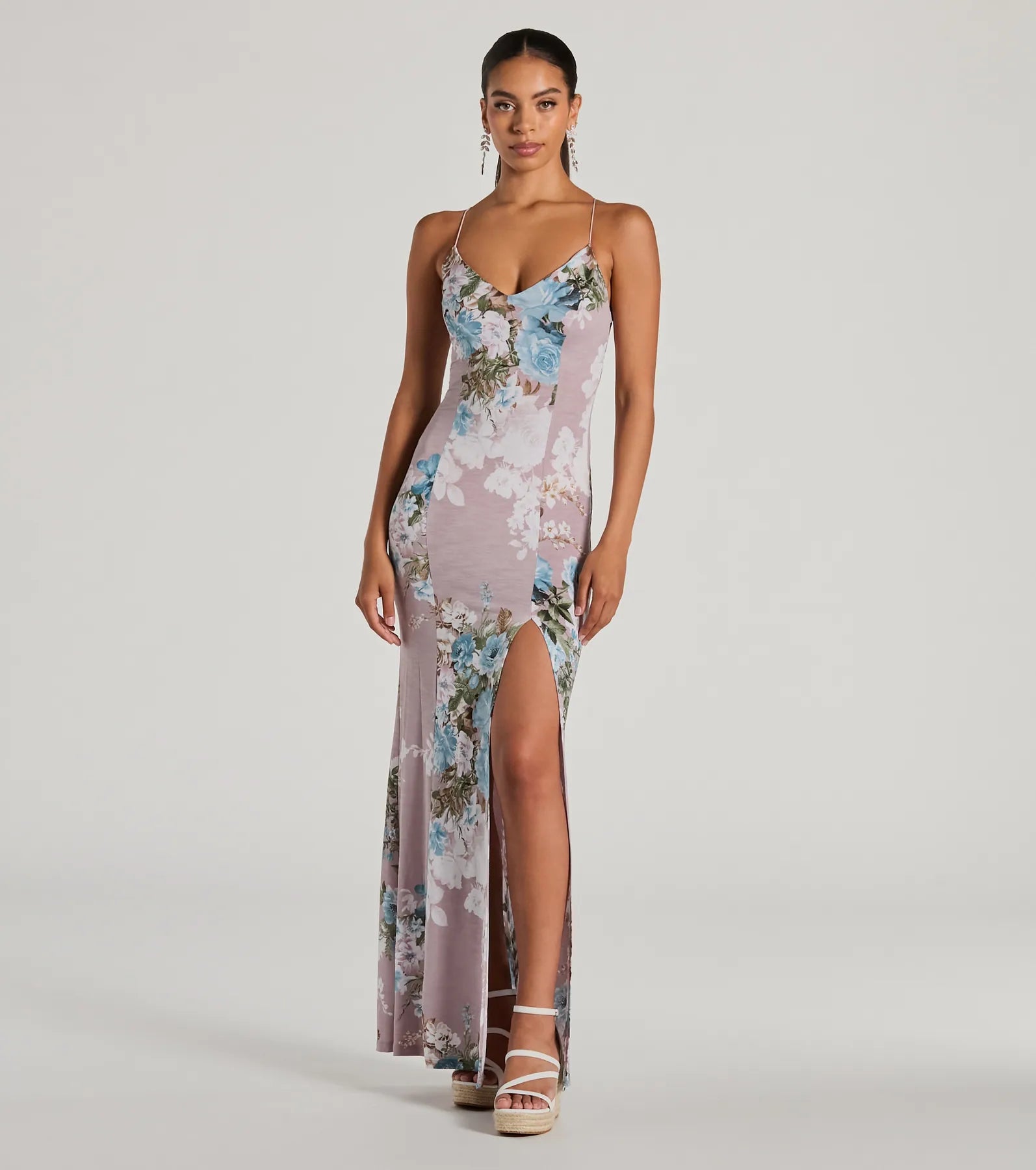 Blooming Floral Knit Maxi Dress - Image 6