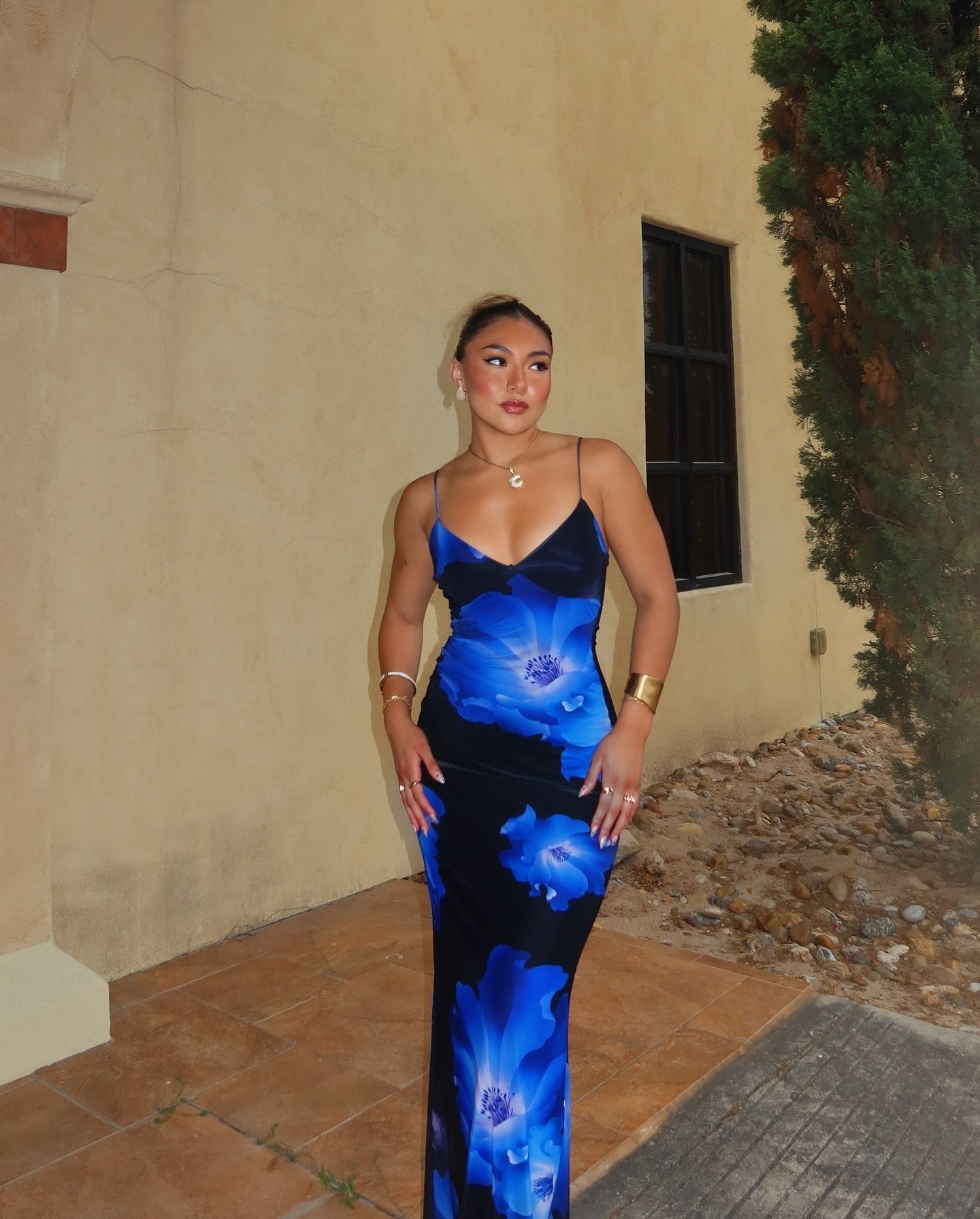 Romance That Wows Large Blossom Floral Maxi Dress - Image 10