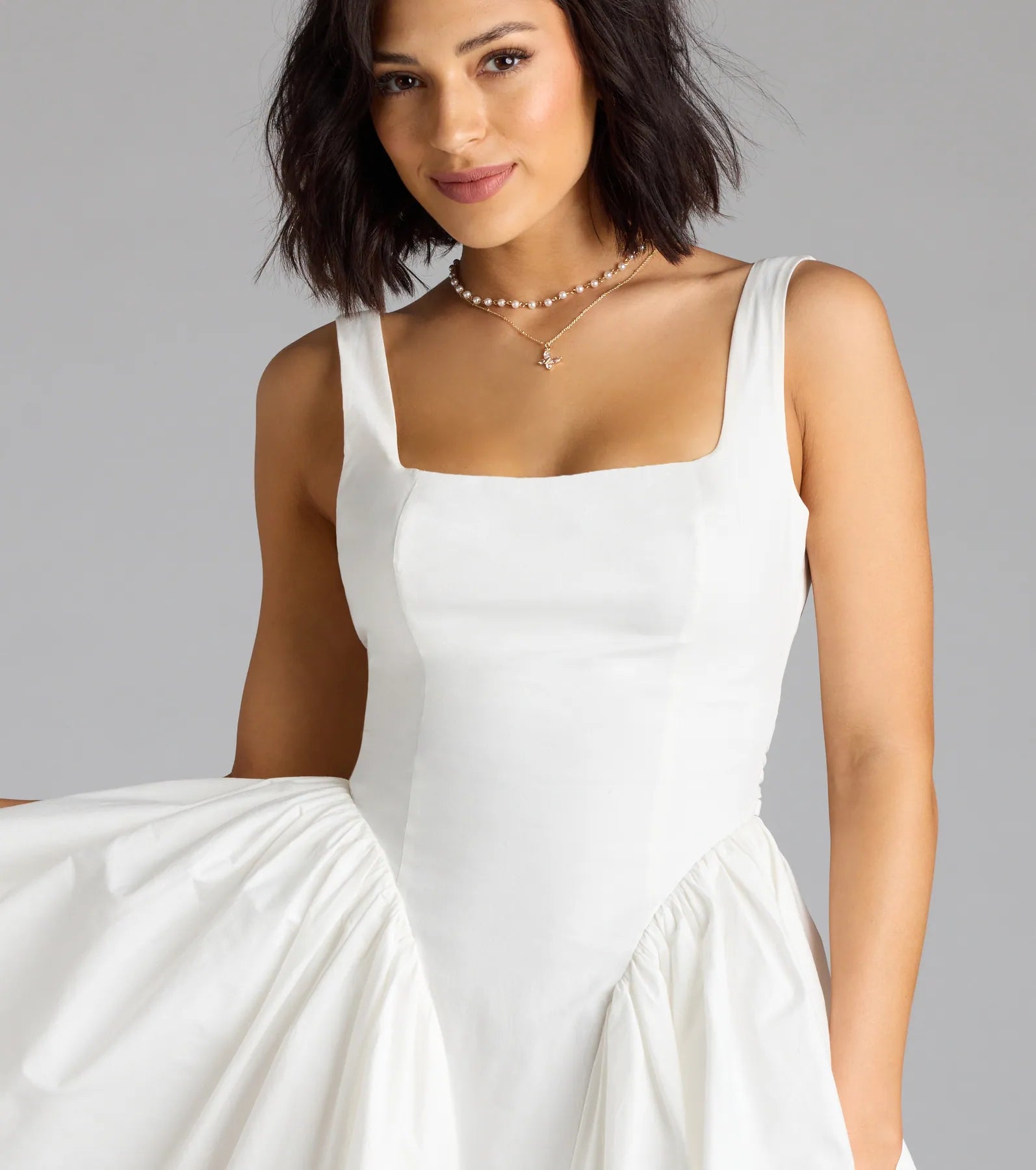 Sugar And Spice Sleeveless Tie-Back Skater Dress - Image 16