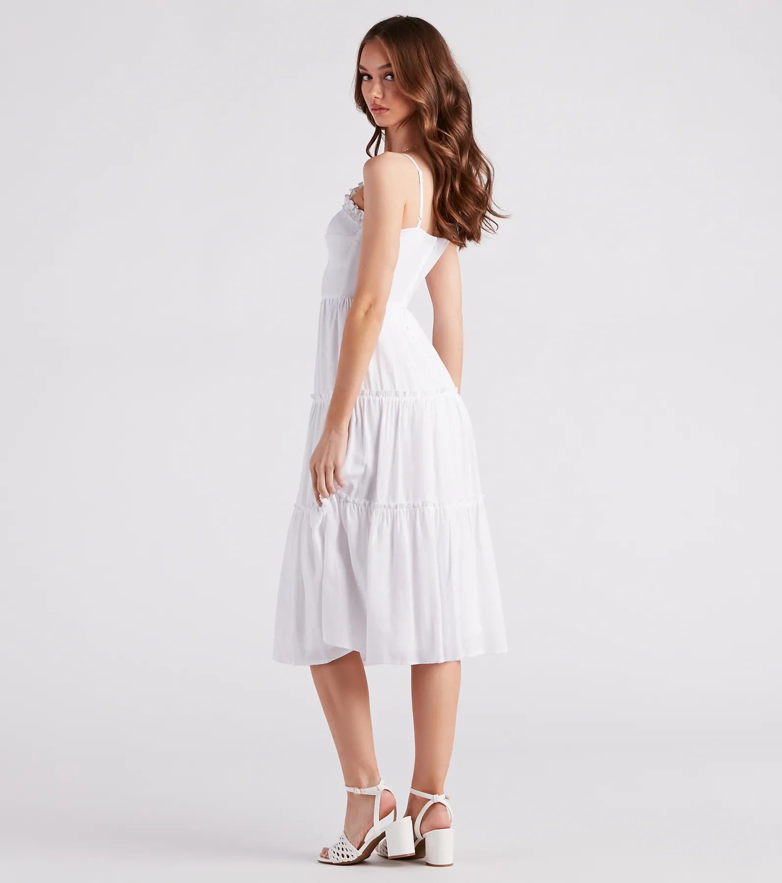 Sunshine On My Mind Linen Midi Dress - Image 2