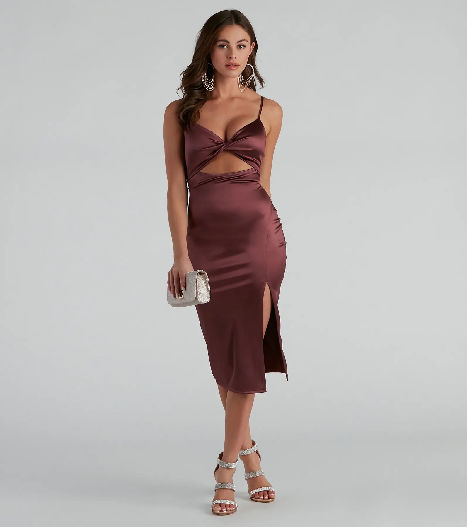 Stunning Sleek Style Midi Dress - Image 5