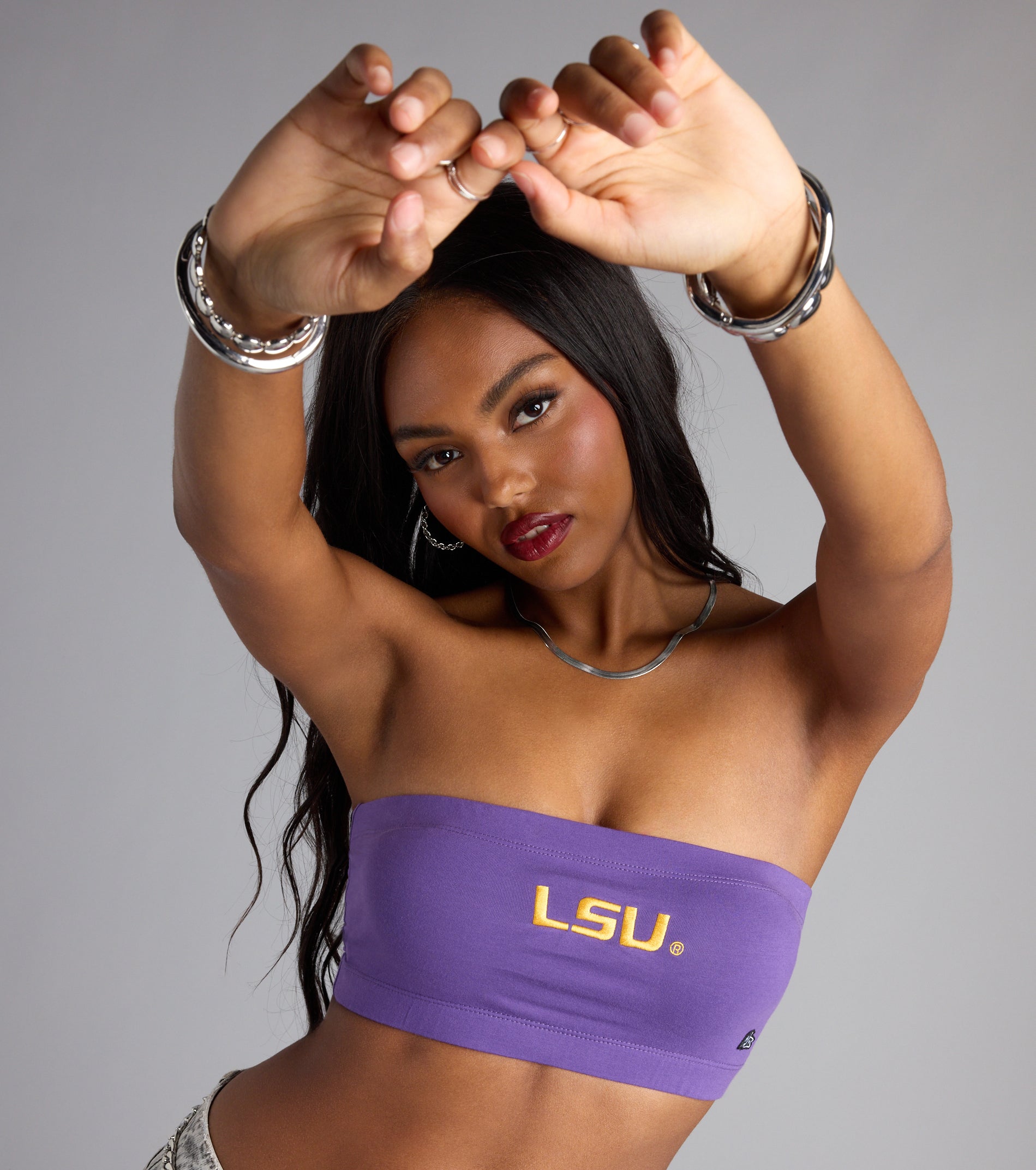 LSU® Bandeau Crop Top - Image 4