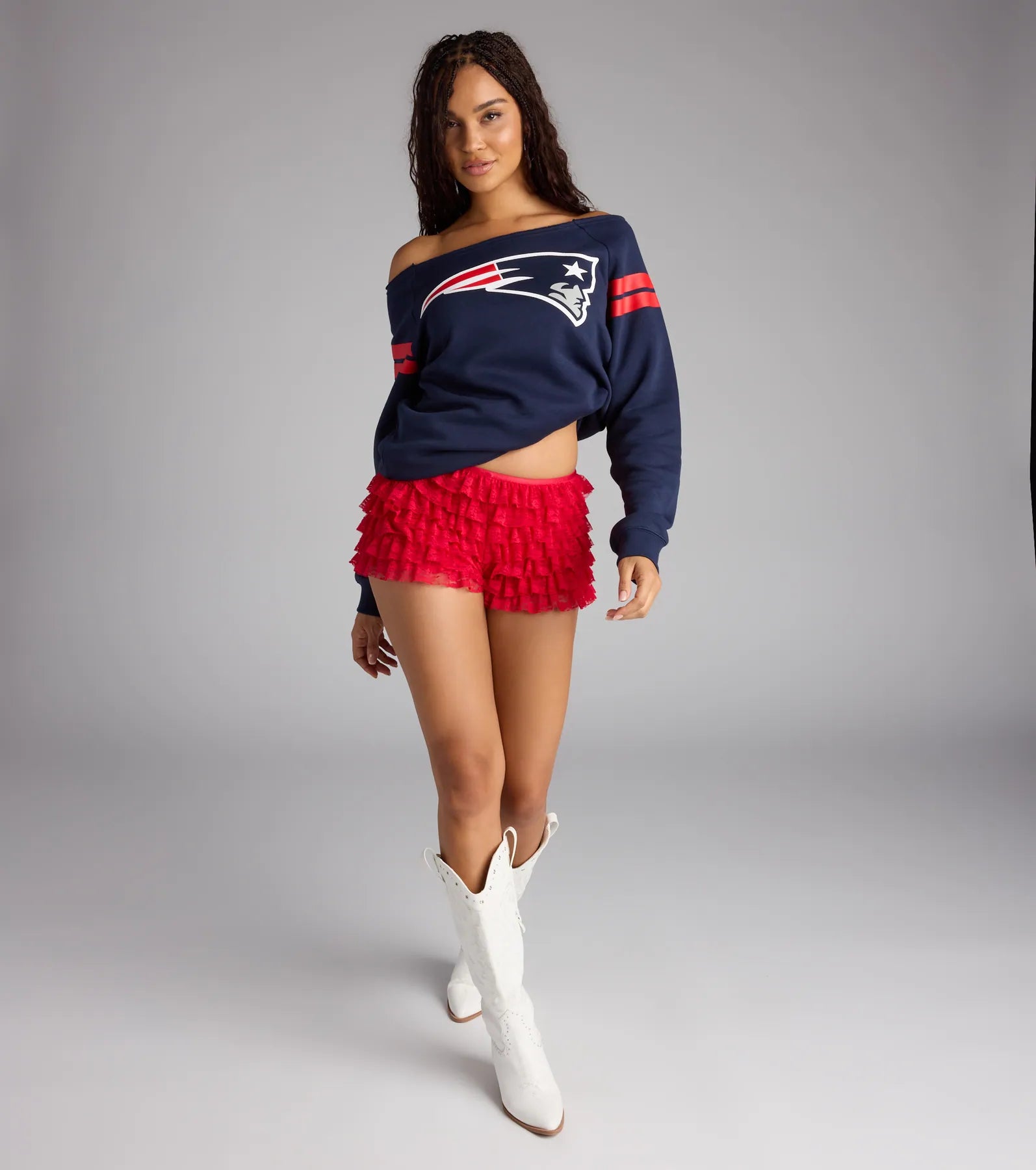 Ultra Game NFL New England Patriots Pull-Over Top - Image 4