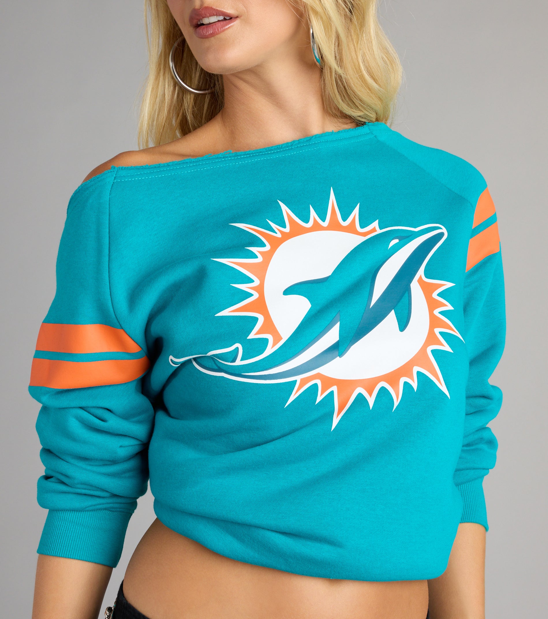 Ultra Game NFL Miami Dolphins Pull-Over Top - Image 4