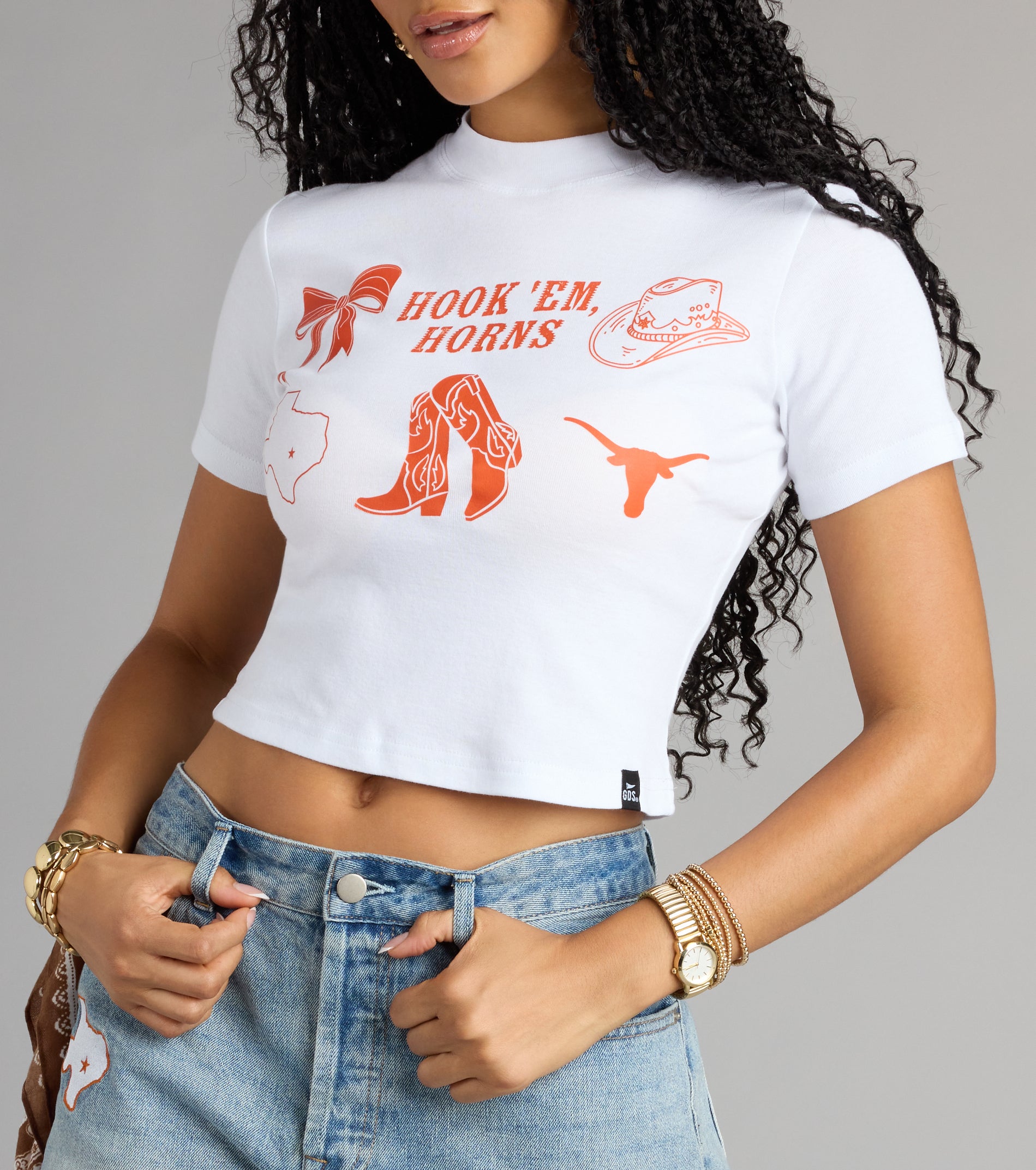 University Of Texas© Graphic Baby Tee - Image 4