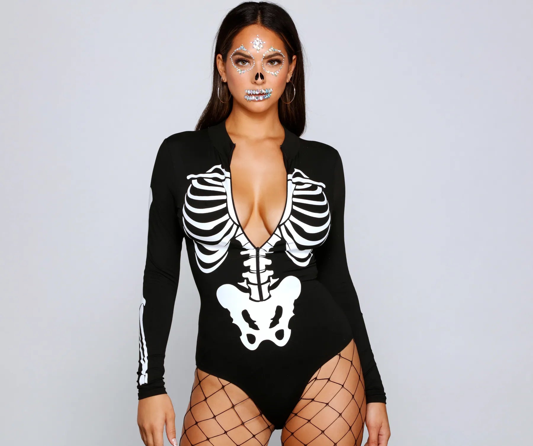 Spooktacular Skeleton Print Bodysuit - Image 4