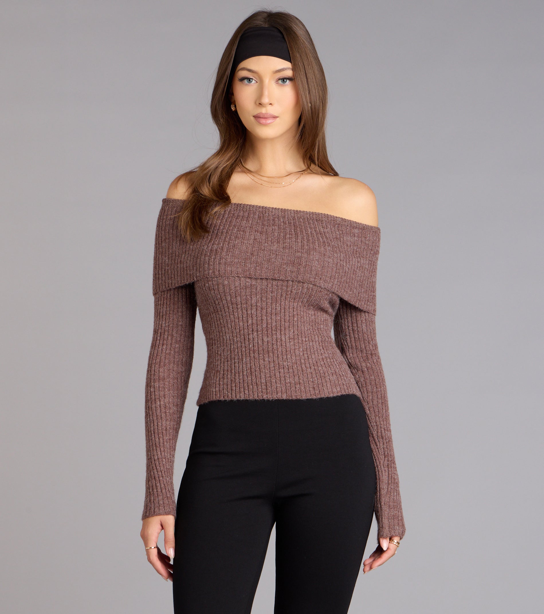 Autumn Muse Off-The-Shoulder Sweater - Image 2