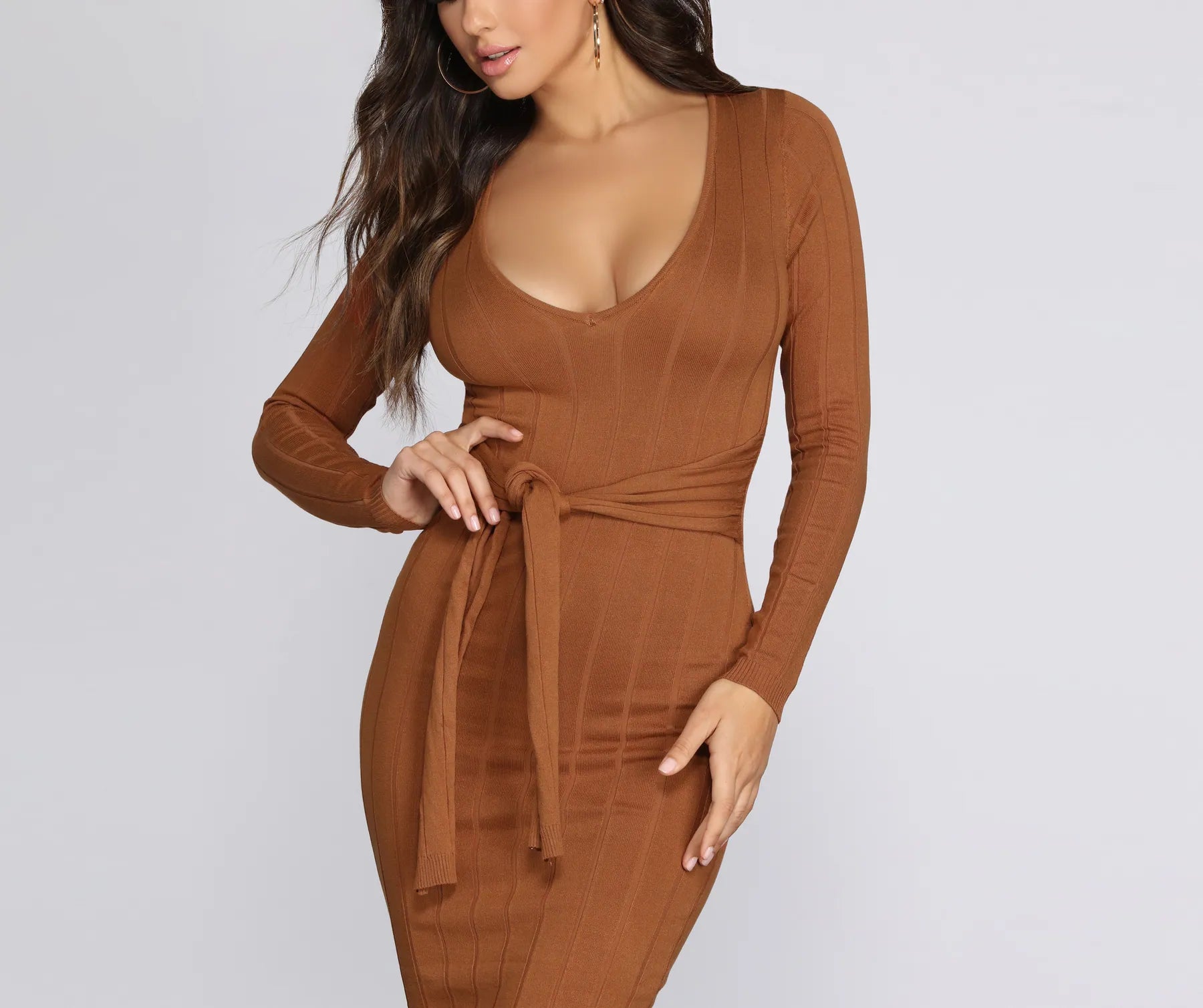 Tie It All Together Midi Dress - Image 3