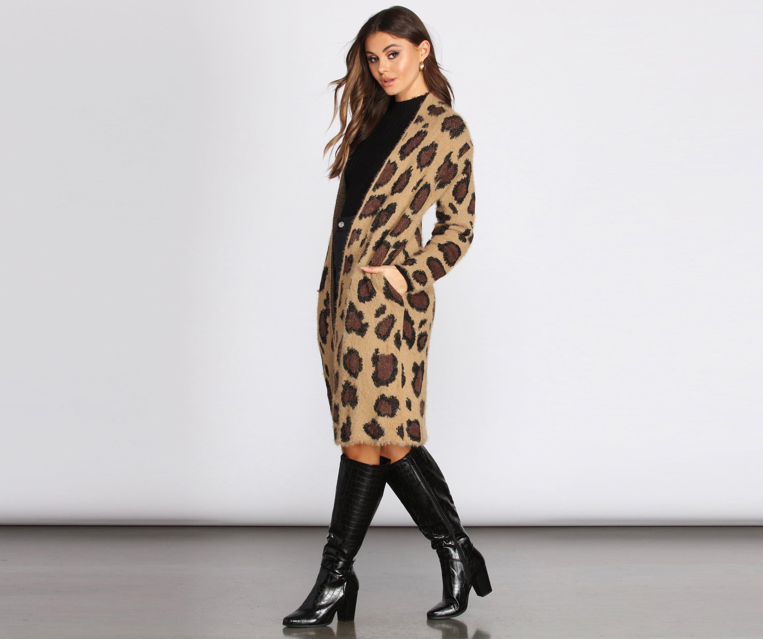 A Long Time Obsession Leopard Cardigan - Image 7