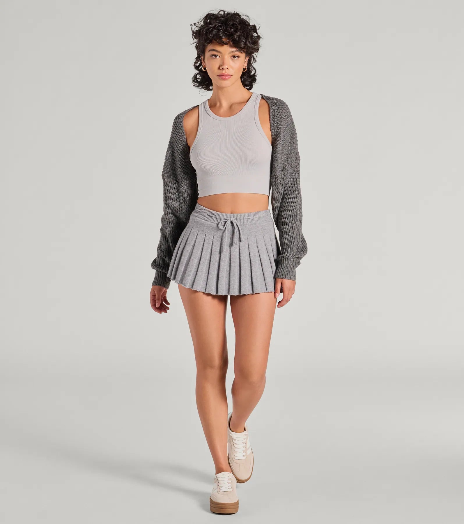 Sweet And Cozy Oversized Knit Sweater Bolero - Image 16