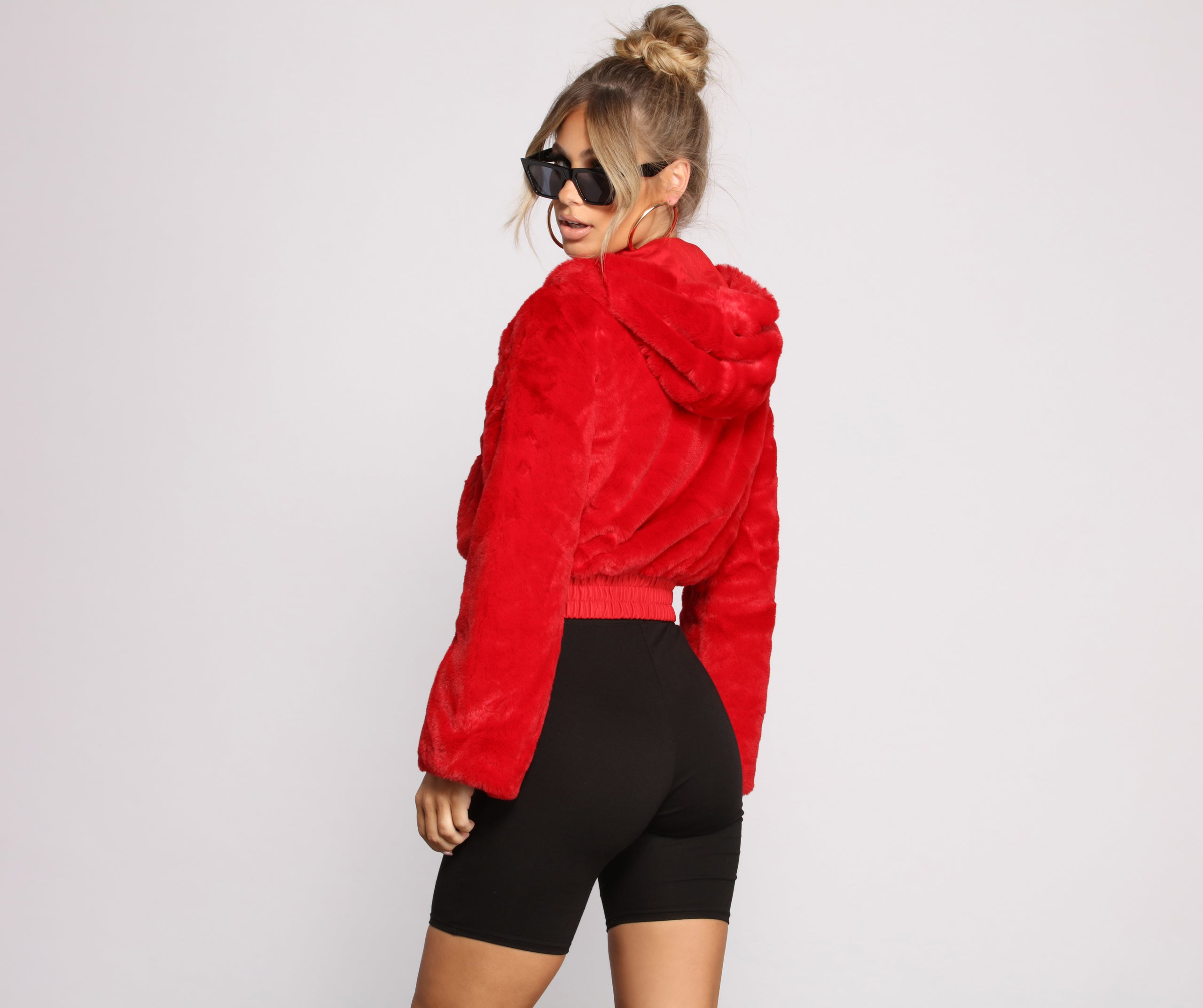 Faux-Ever Trendy Hooded Jacket - Image 2