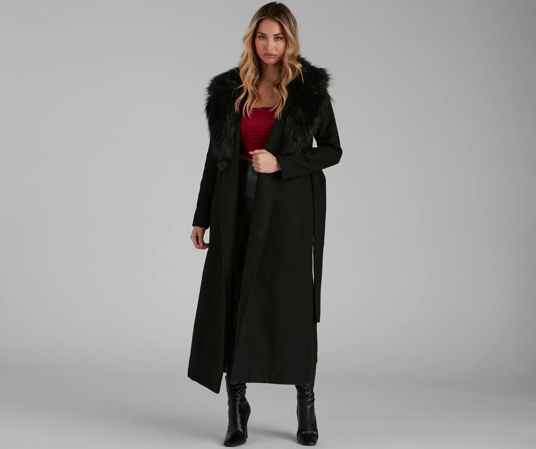 A Formal Affair Faux Fur Jacket - Image 11