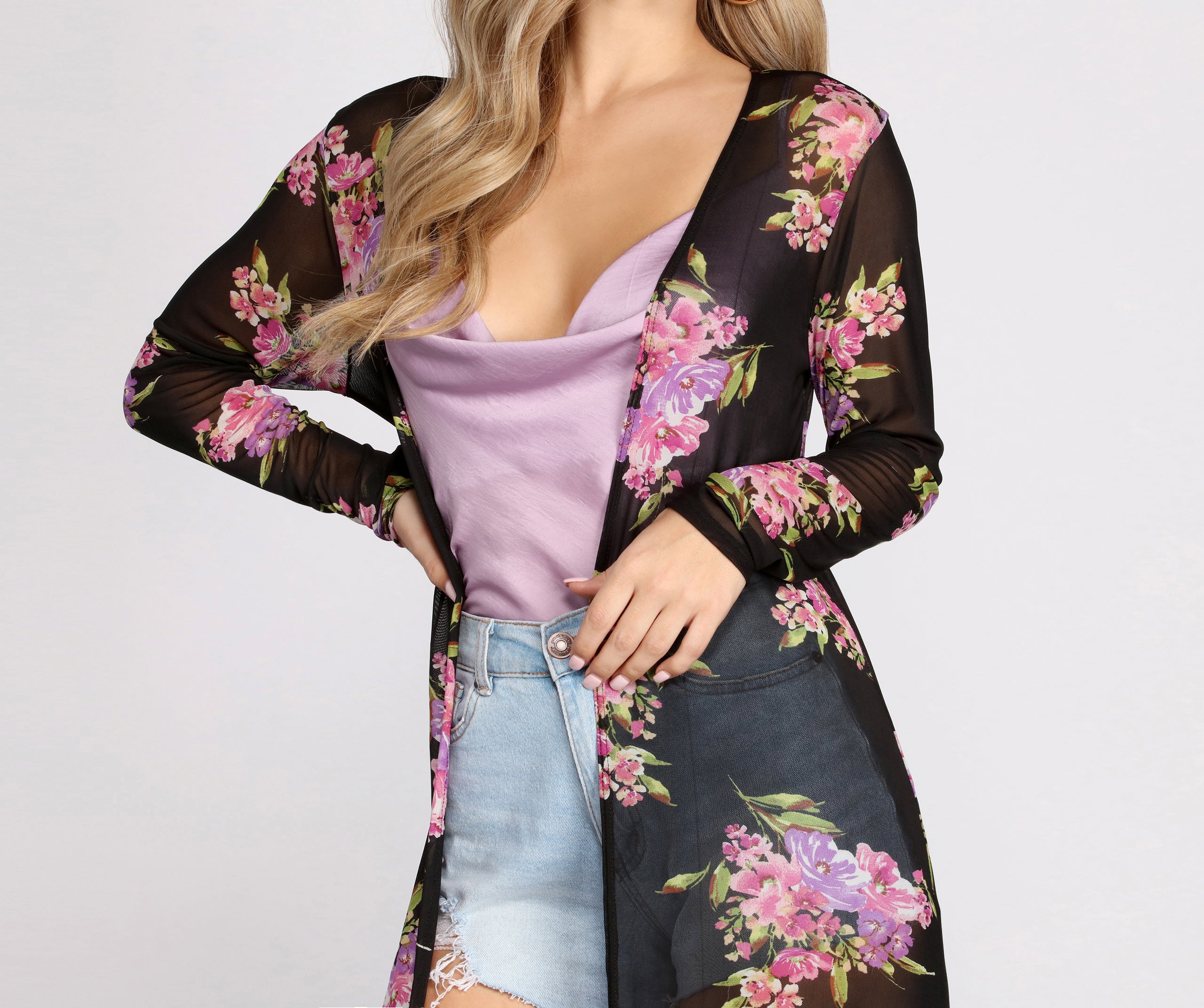 Blossum Babe Mesh Duster - Image 4