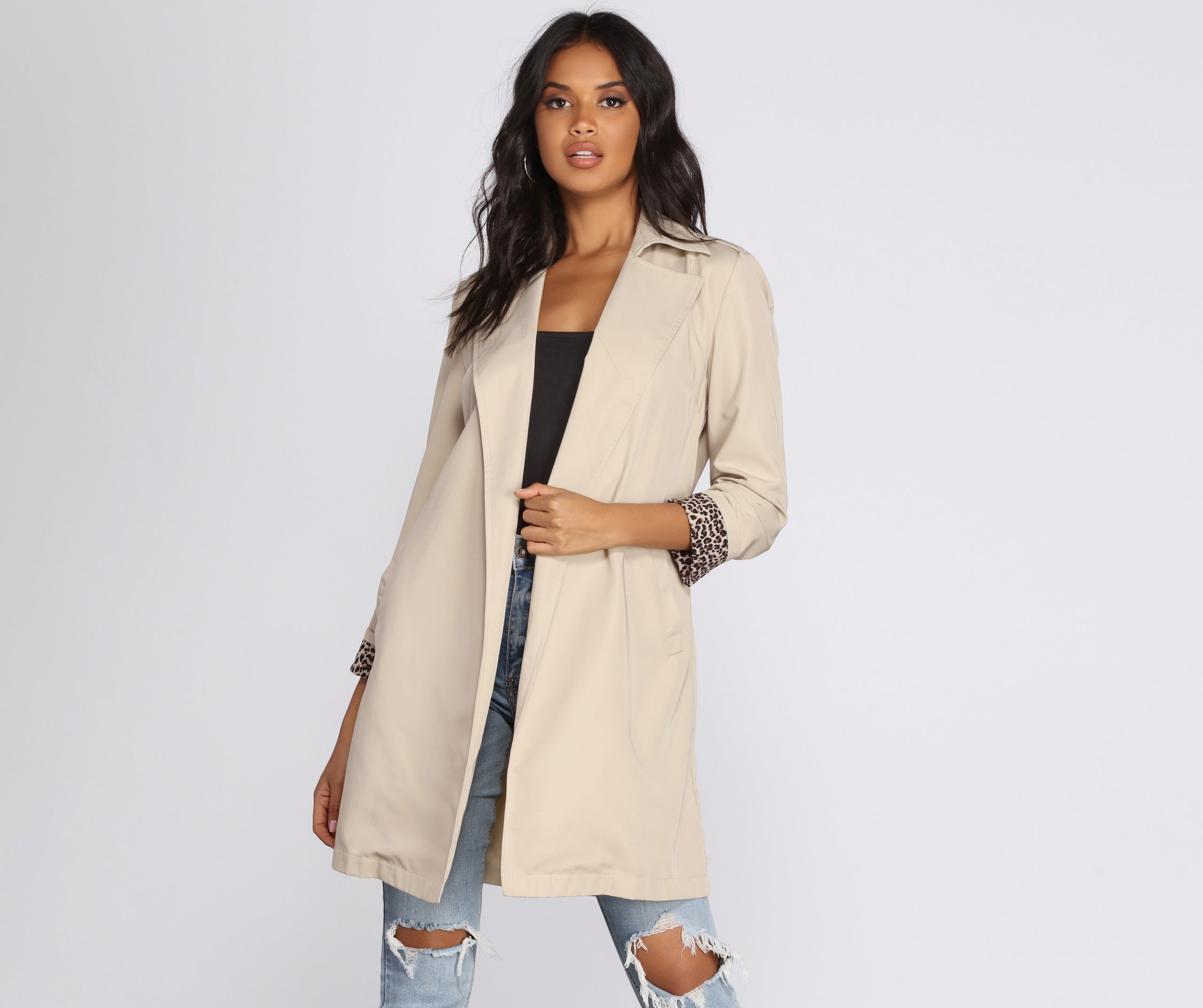 Touch Of Leopard Over-sized Blazer - Image 2