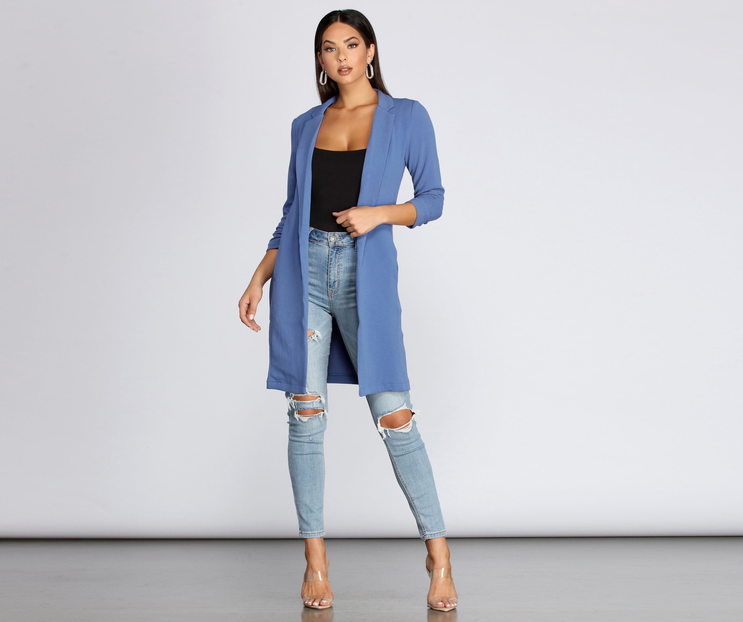 Boss Babe Crepe Longline Blazer - Image 26