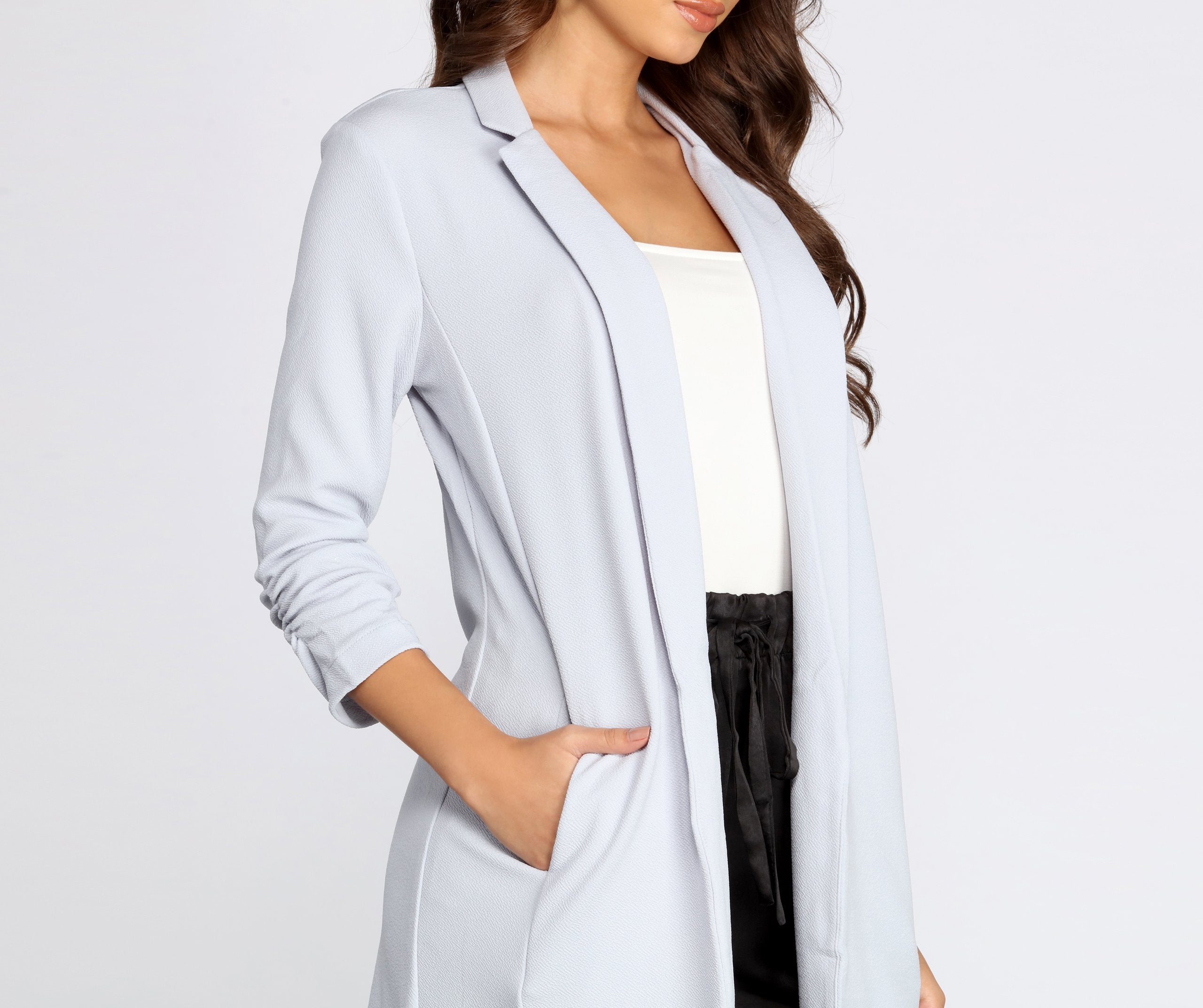 Boss Babe Crepe Longline Blazer - Image 23