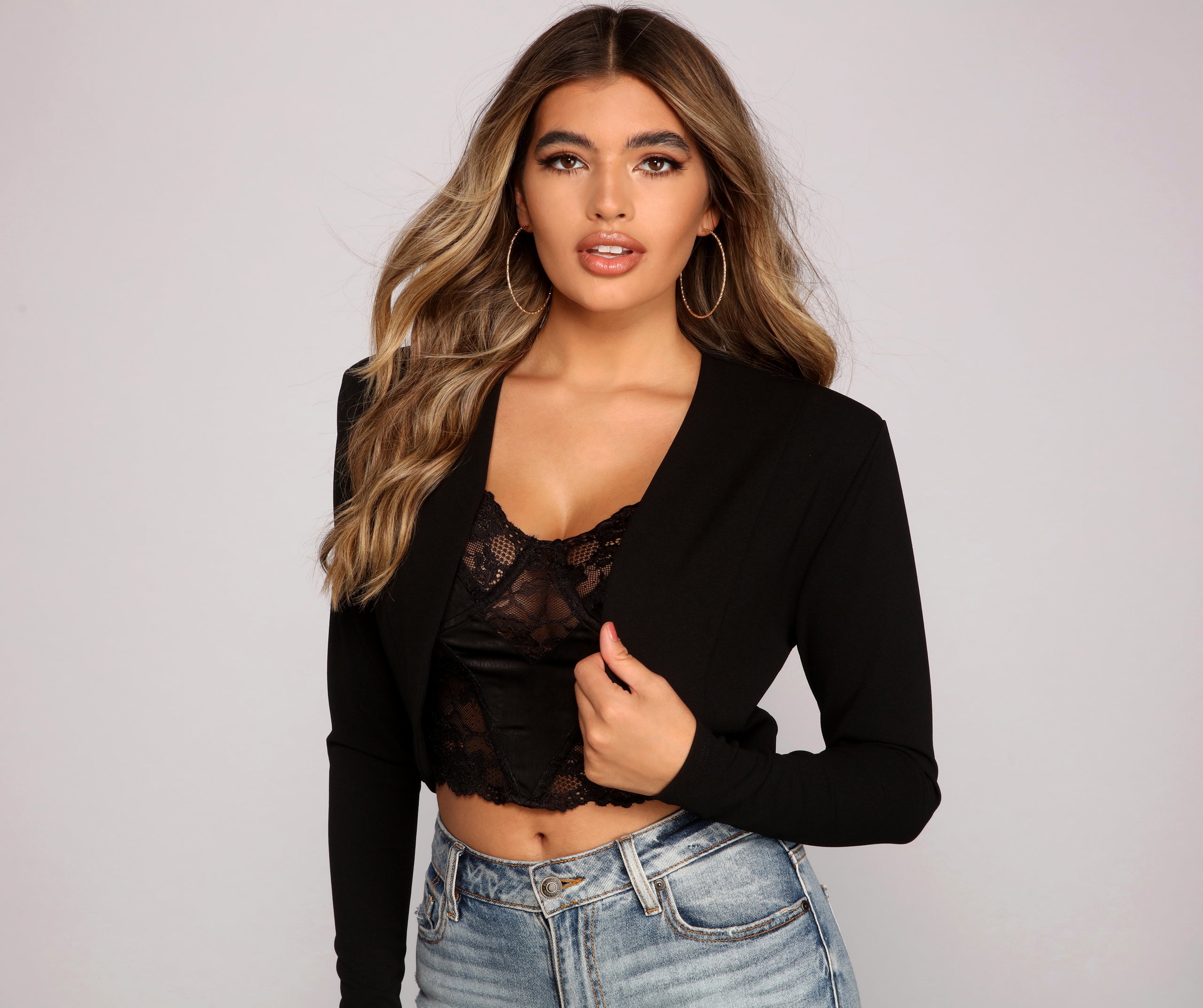 A Chic Moment Cropped Blazer - Image 4