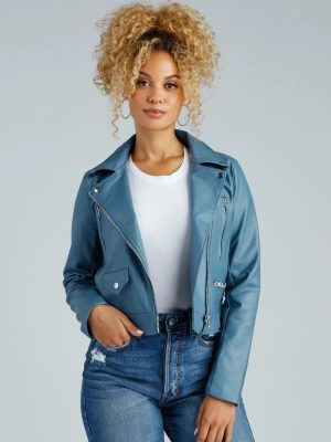 Major Edge Faux Leather Moto Jacket