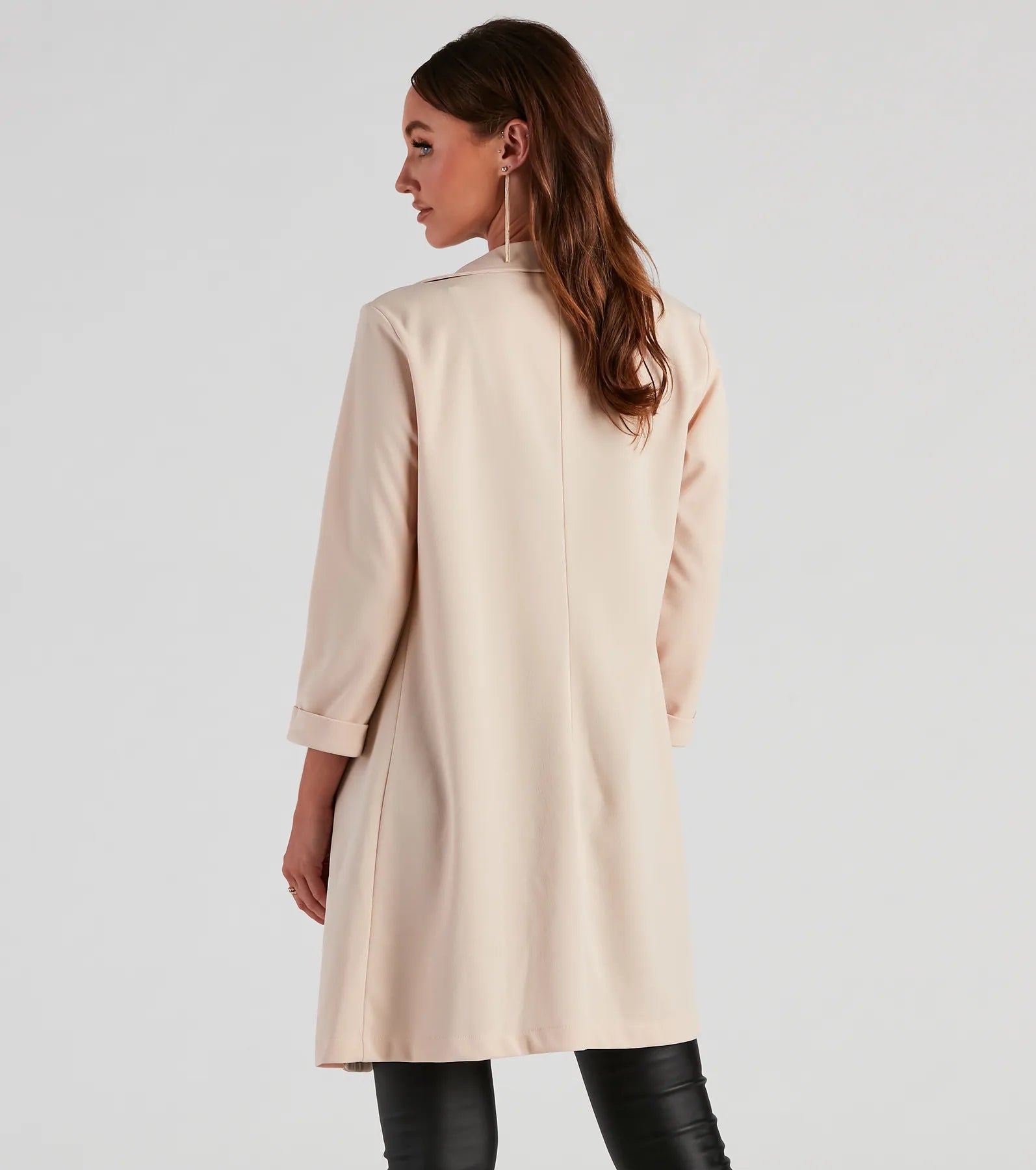 Boss Moves Crepe Long Line Blazer - Image 2
