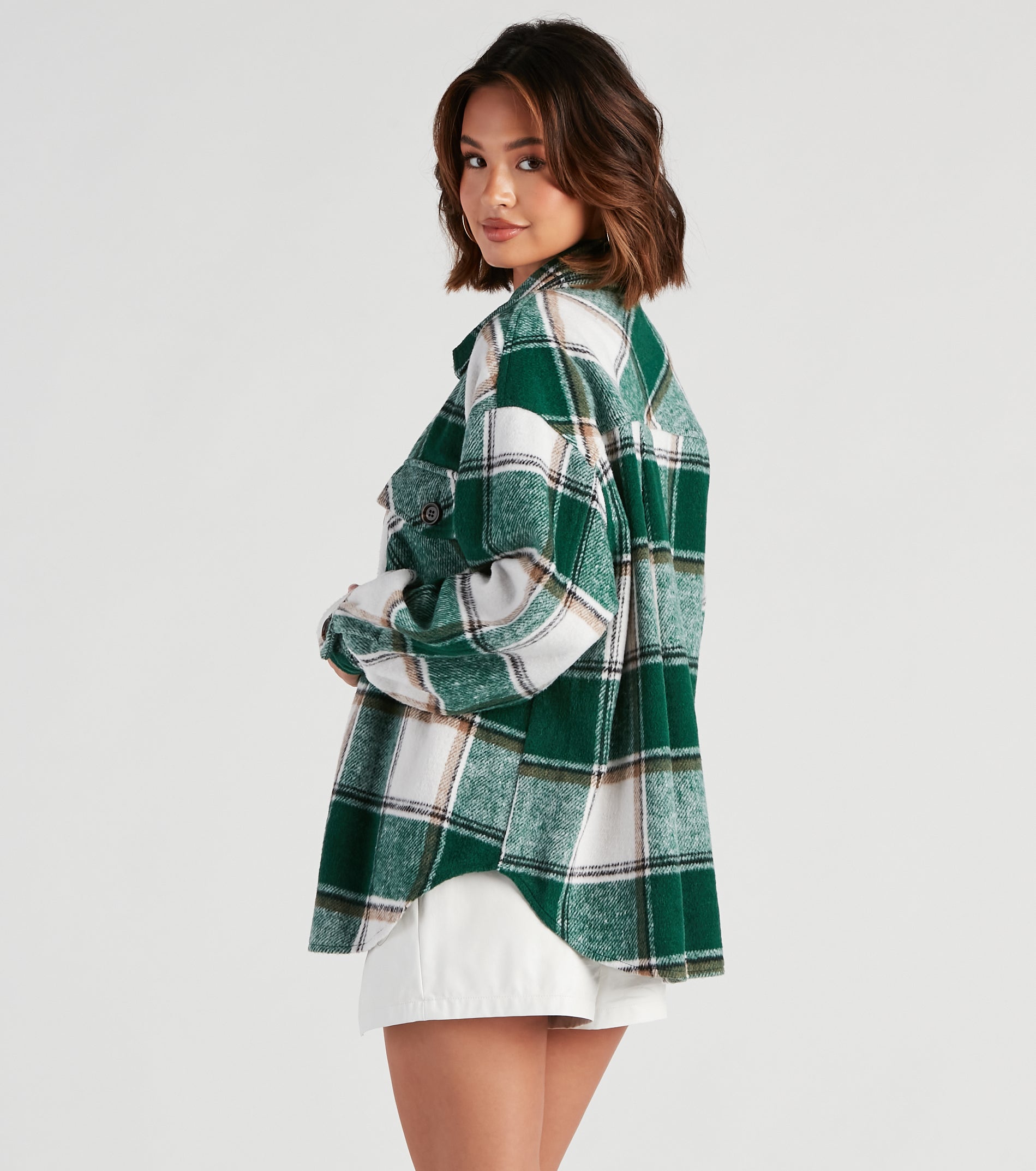 True And Trendy Plaid Shacket - Image 19