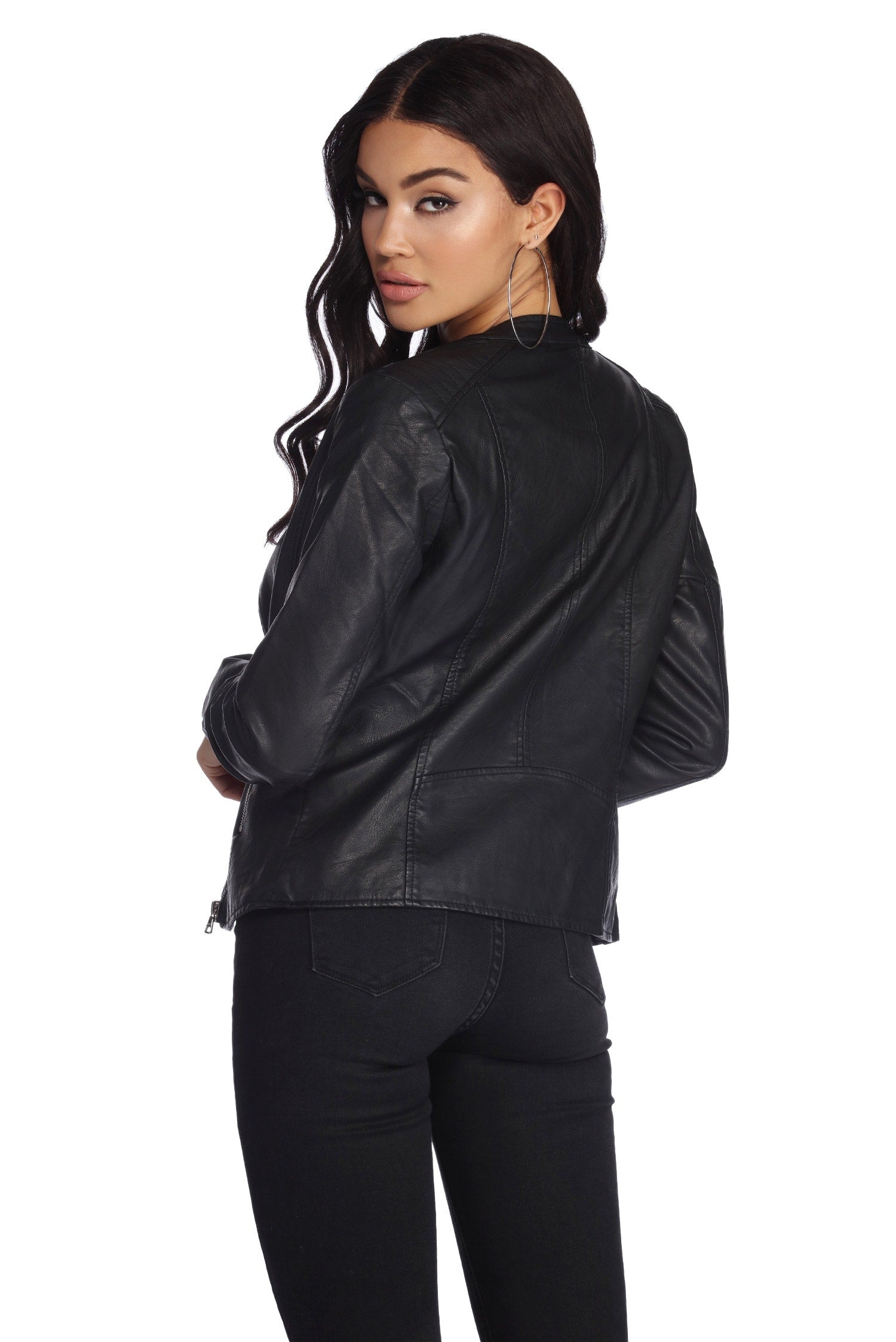 Bad Decisions Faux Leather Jacket - Image 3