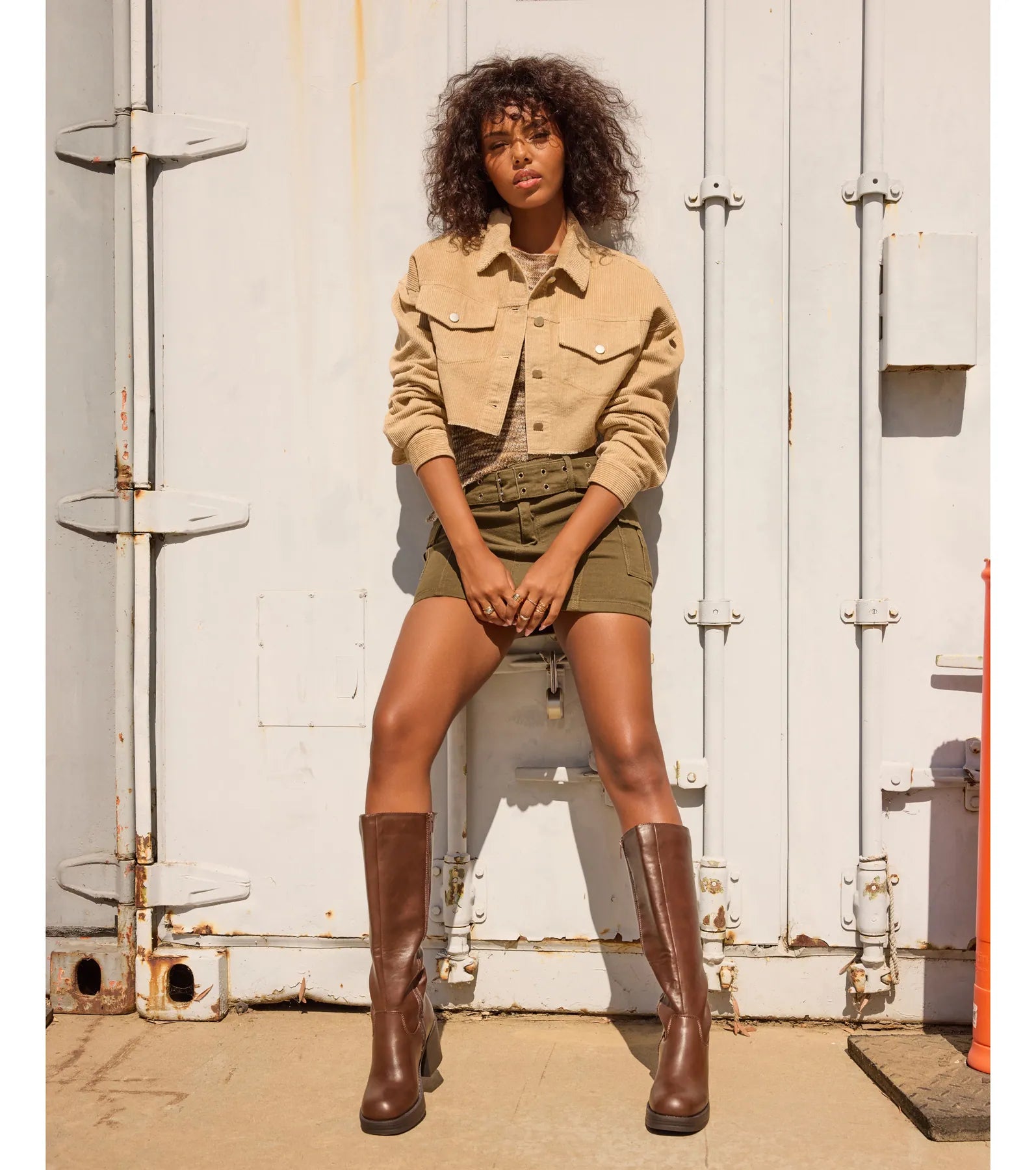 Top Of The Trends Belted Cargo Mini Skirt - Image 9