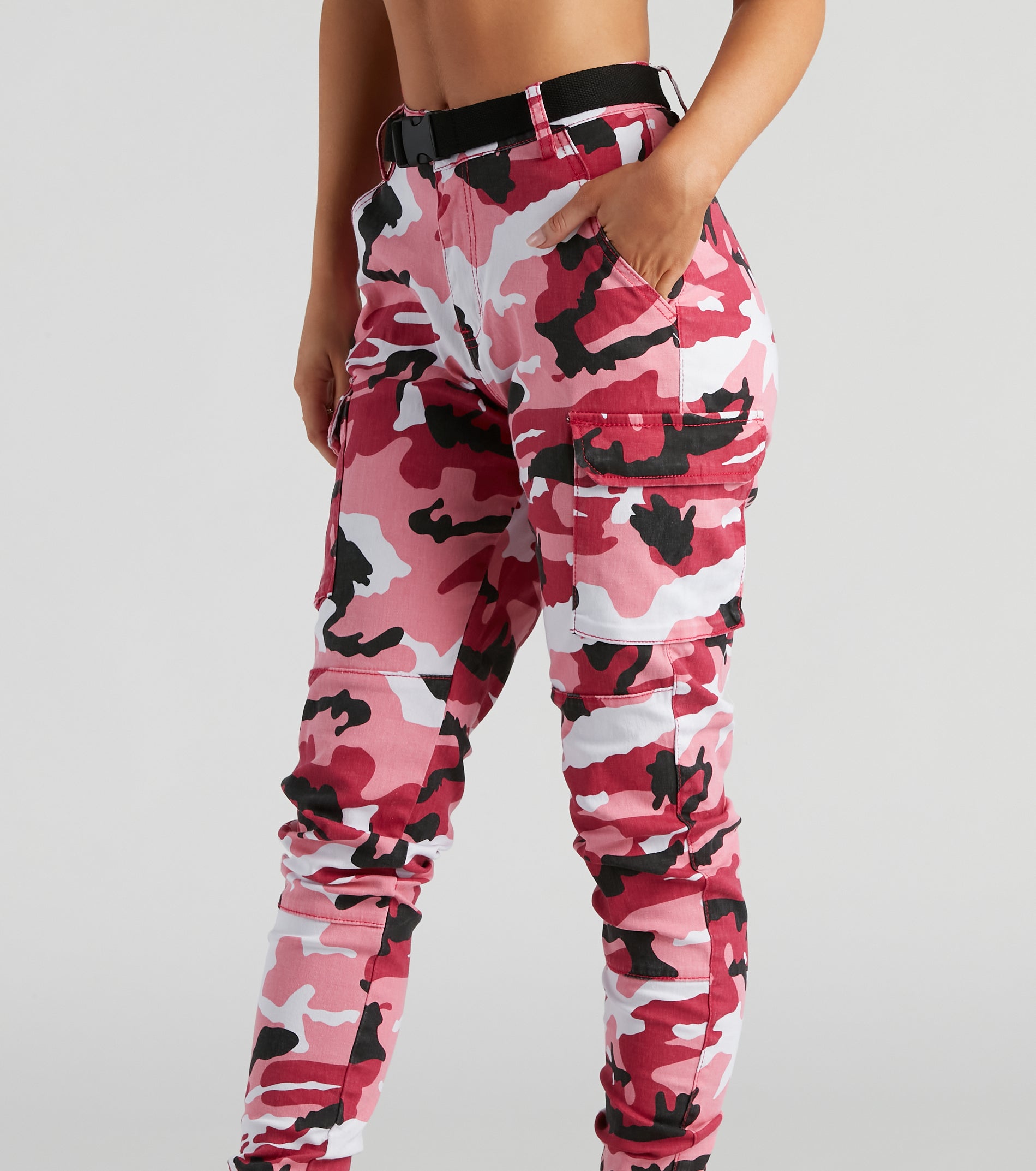 Blend In Mid-Rise Camo Joggers - Image 4