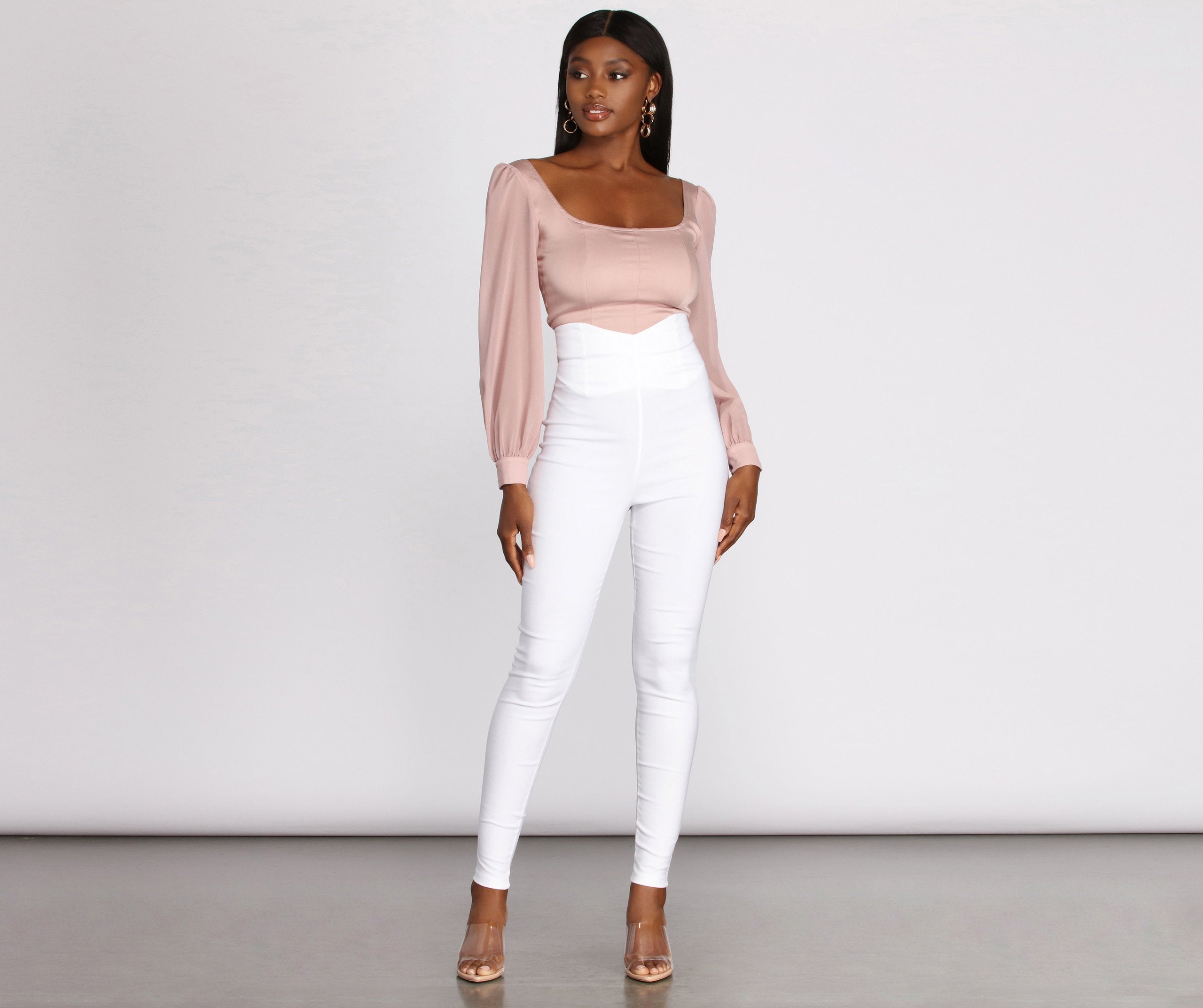 Classic Vibe High Waist Skinny Pants - Image 8