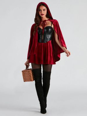 Ready To Twirl Velvet Skater Skirt