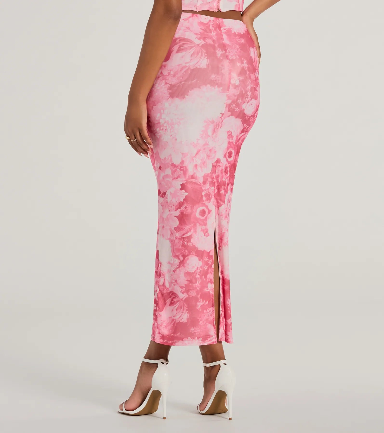 Floral Sensation High Rise Maxi Skirt - Image 2