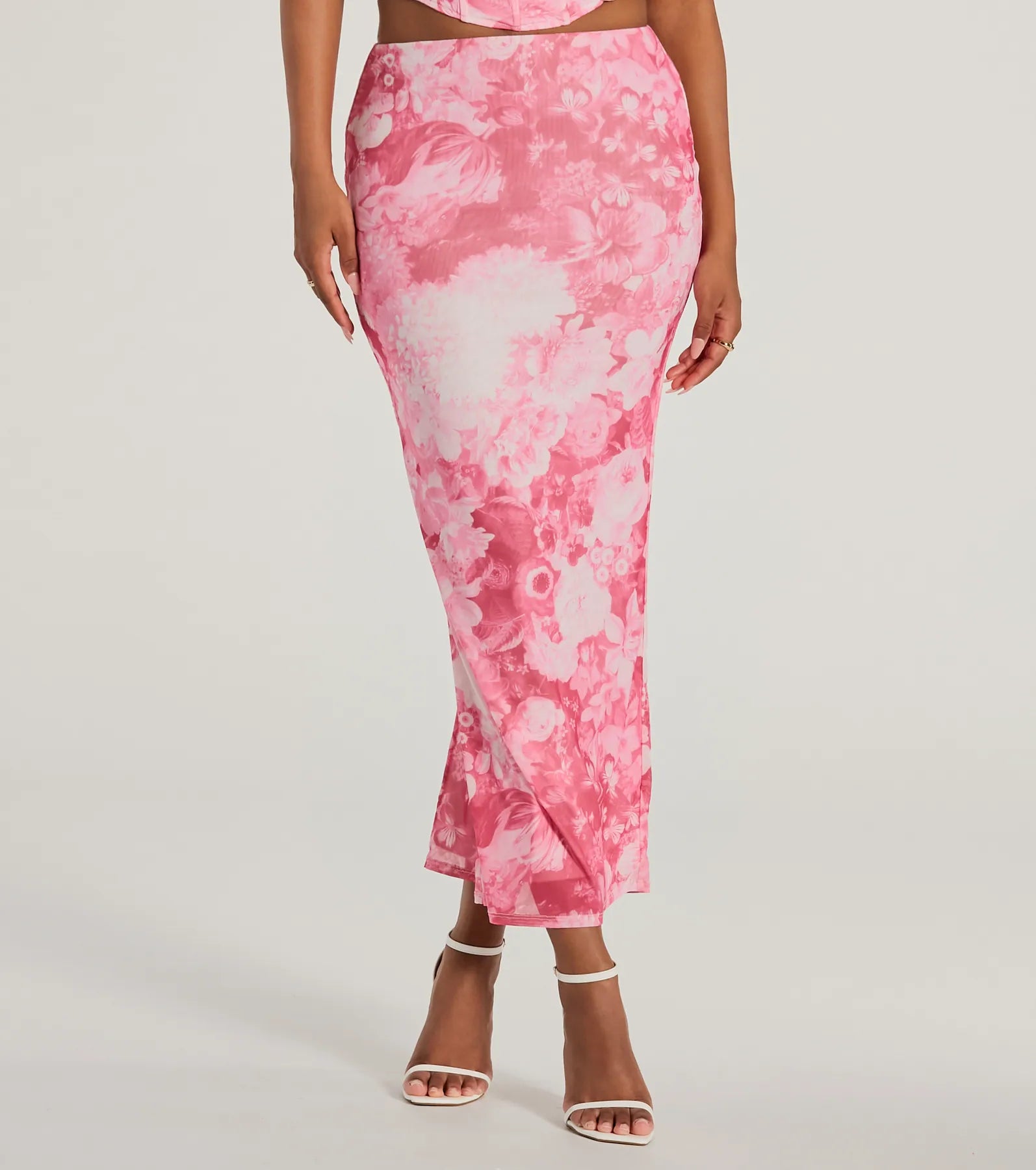 Floral Sensation High Rise Maxi Skirt - Image 4