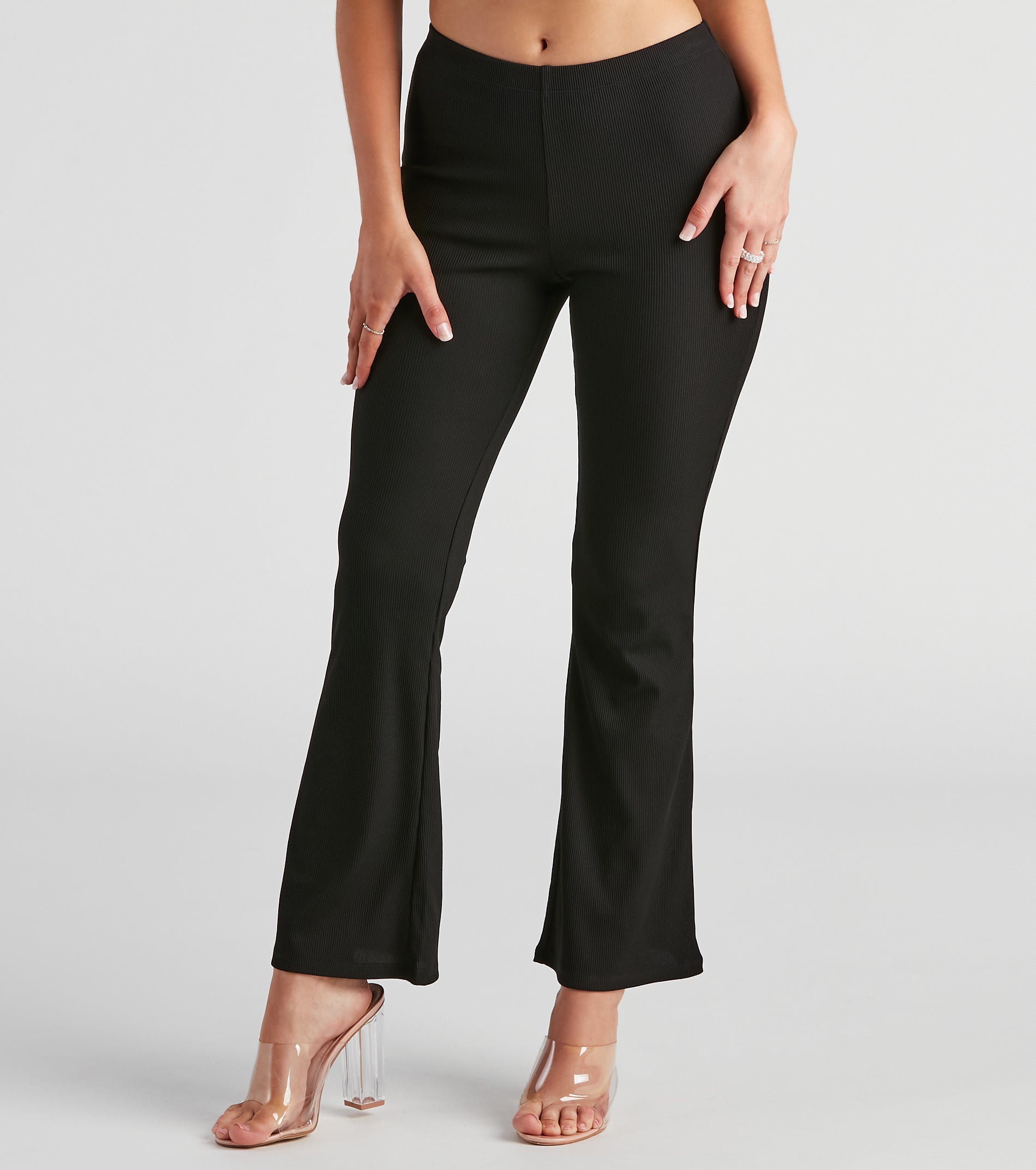 Casual Days Ribbed Knit Pants - Image 2