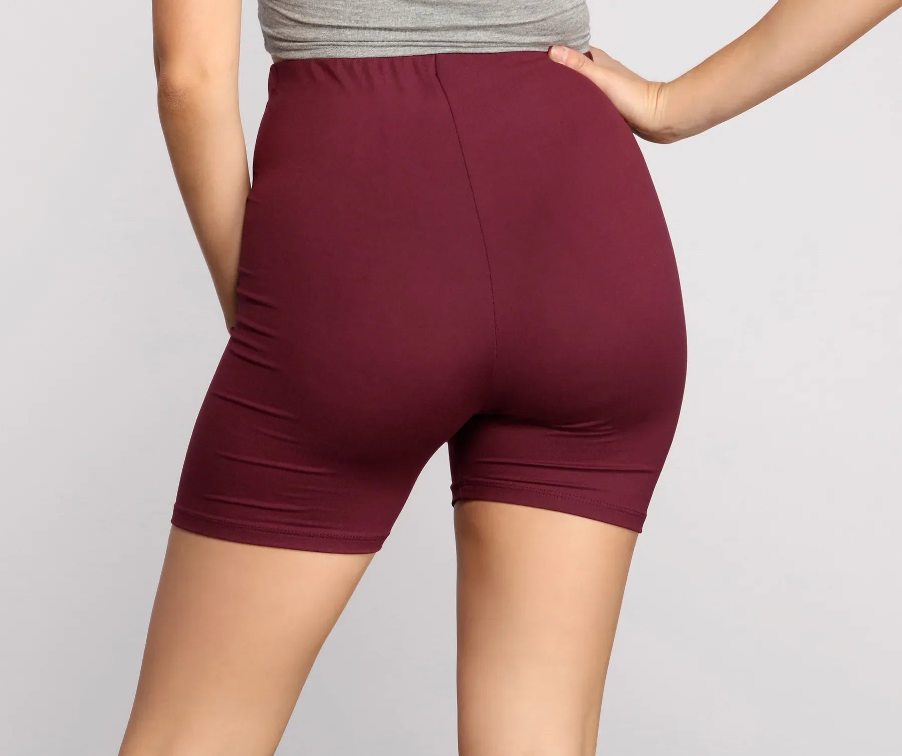Brushed Knit Biker Shorts - Image 4