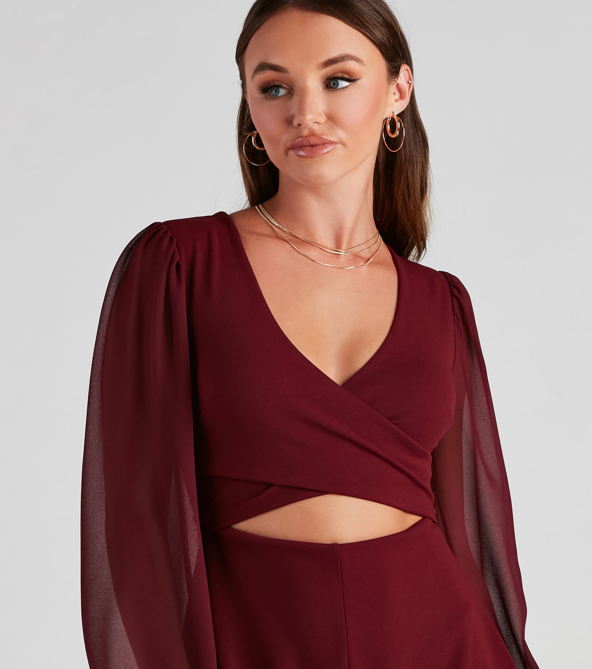 Pardon Me Crepe Faux Wrap Romper - Image 4