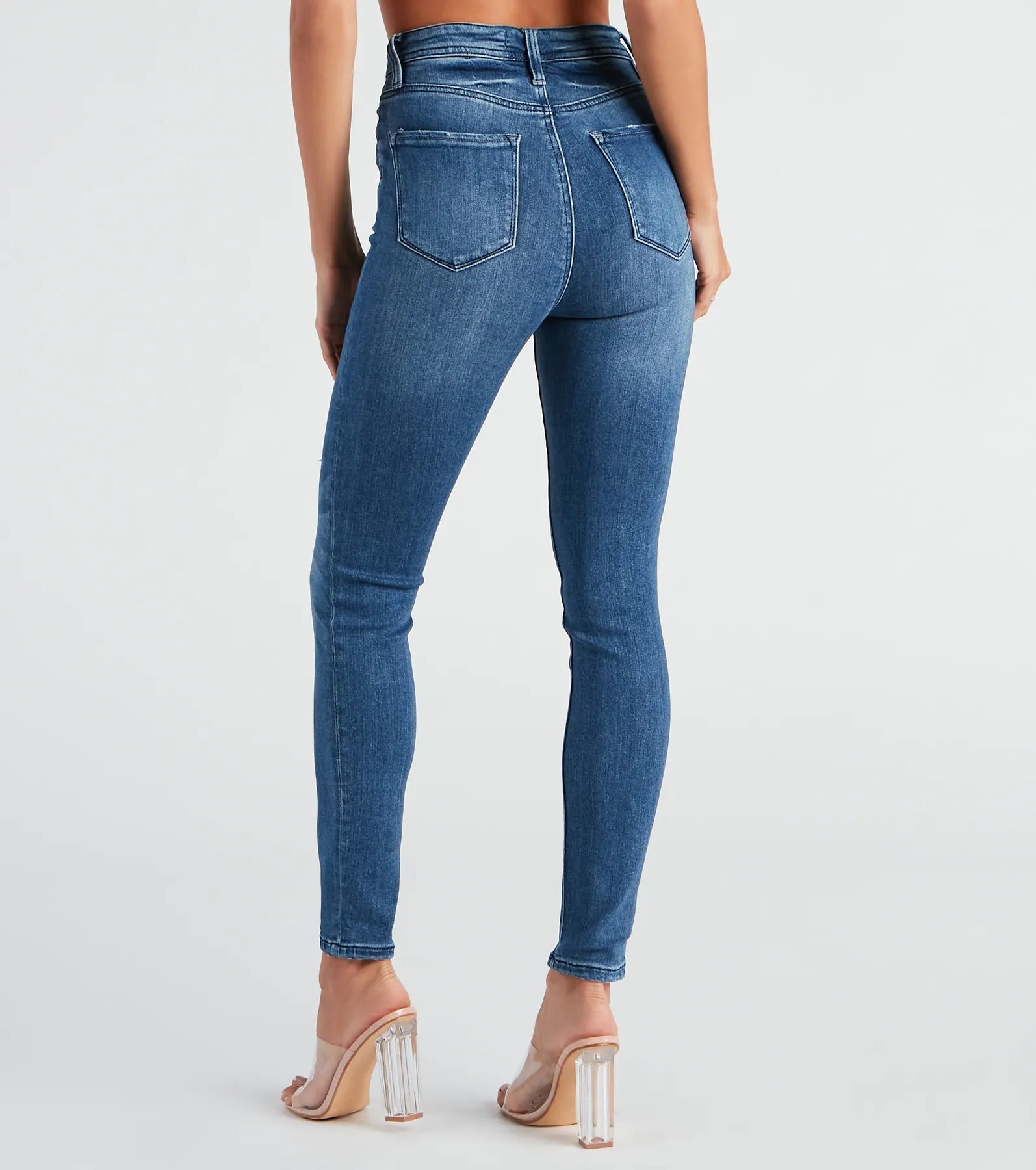 Taylor High Rise Distressed Skinny Jeans By Windsor Denim - Image 3