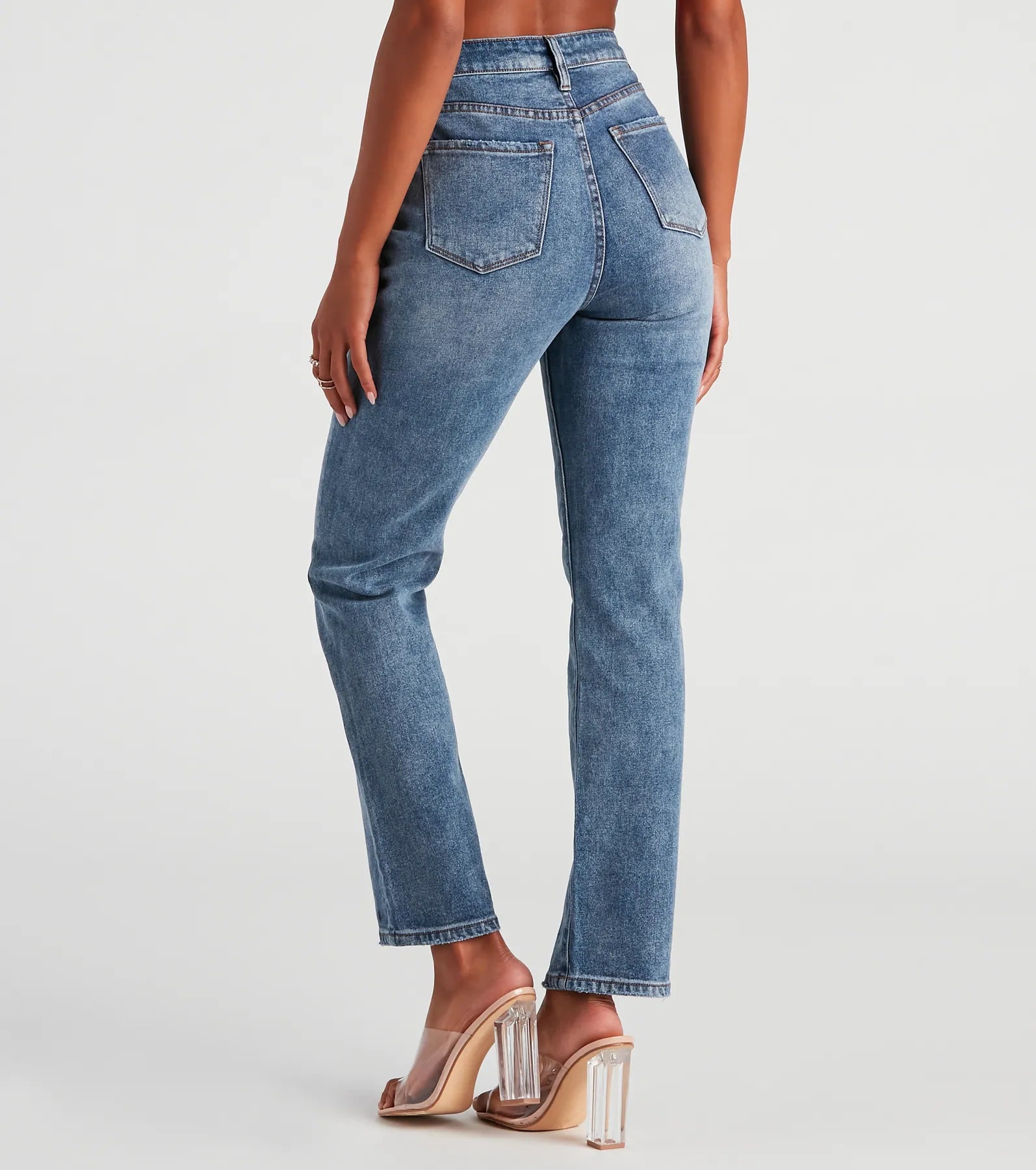 Desa High-Rise Straight Leg Jeans By Windsor Denim - Image 2