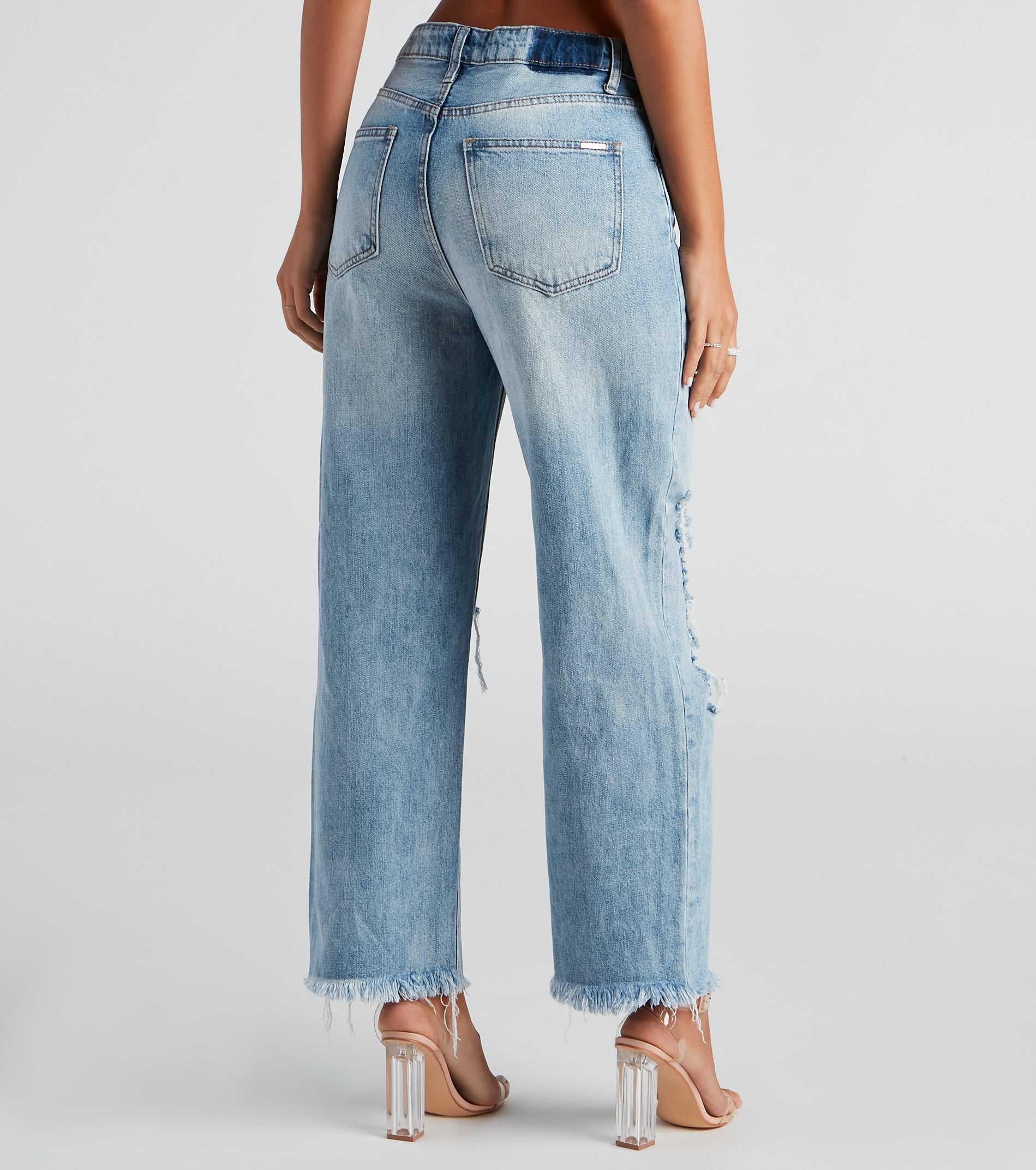 Flip The Switch Low-Rise Straight Leg Denim Jeans - Image 2