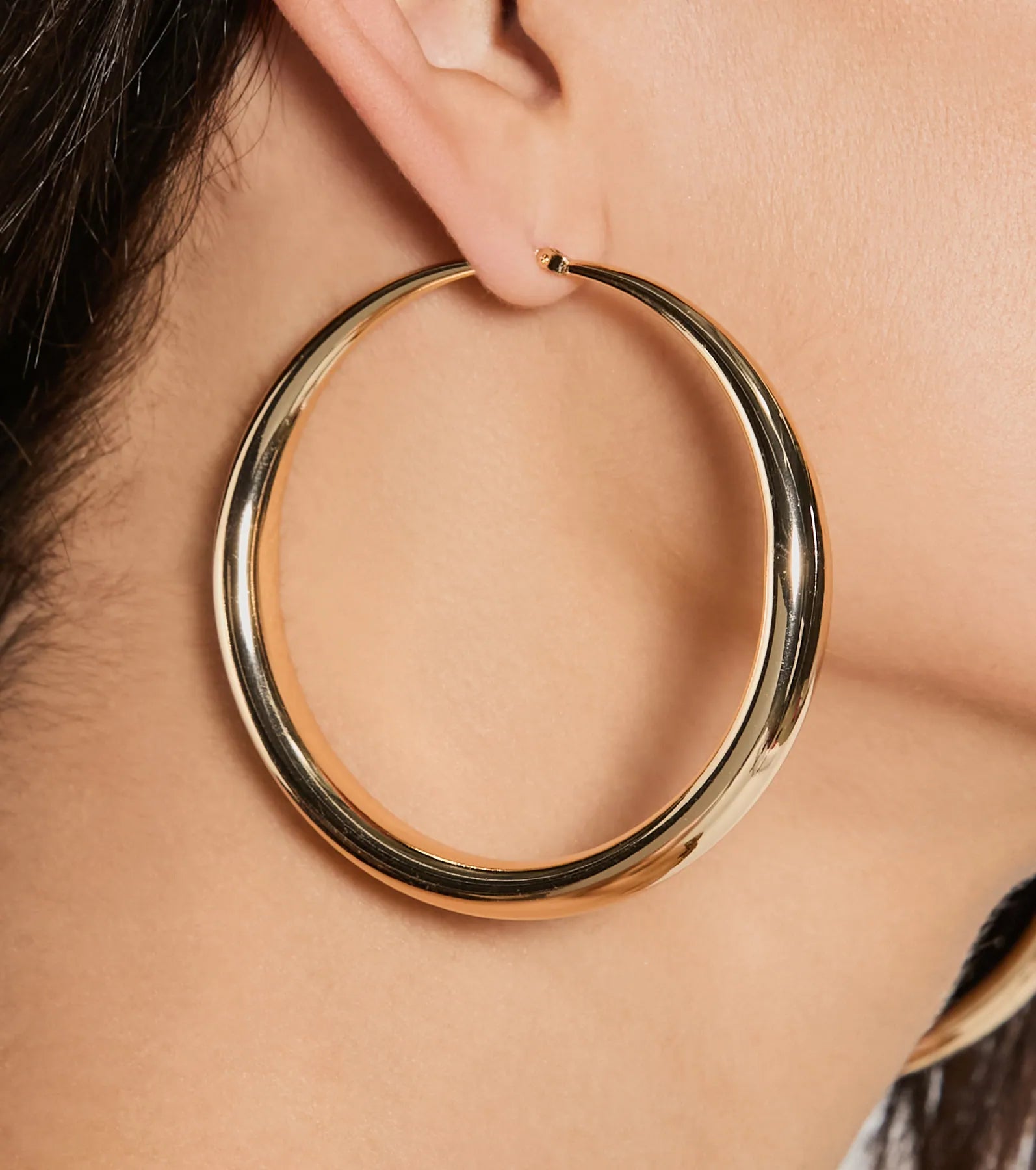 Exceptional Taste Large Hoop Earrings - Image 2