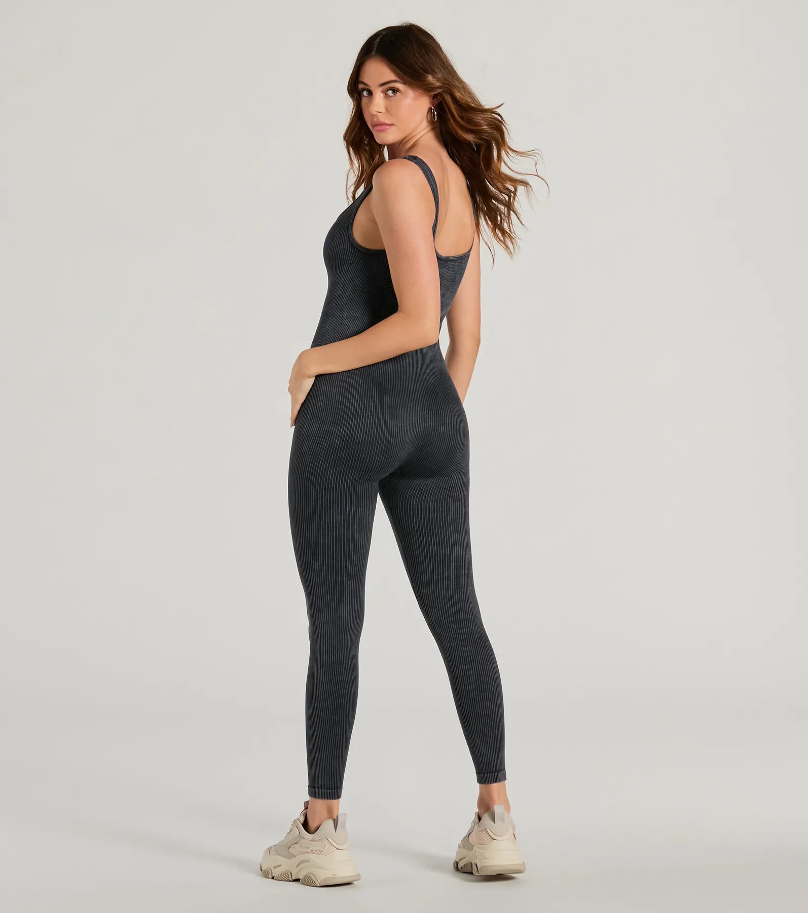 Leisure Love Seamless Acid Wash Catsuit - Image 2