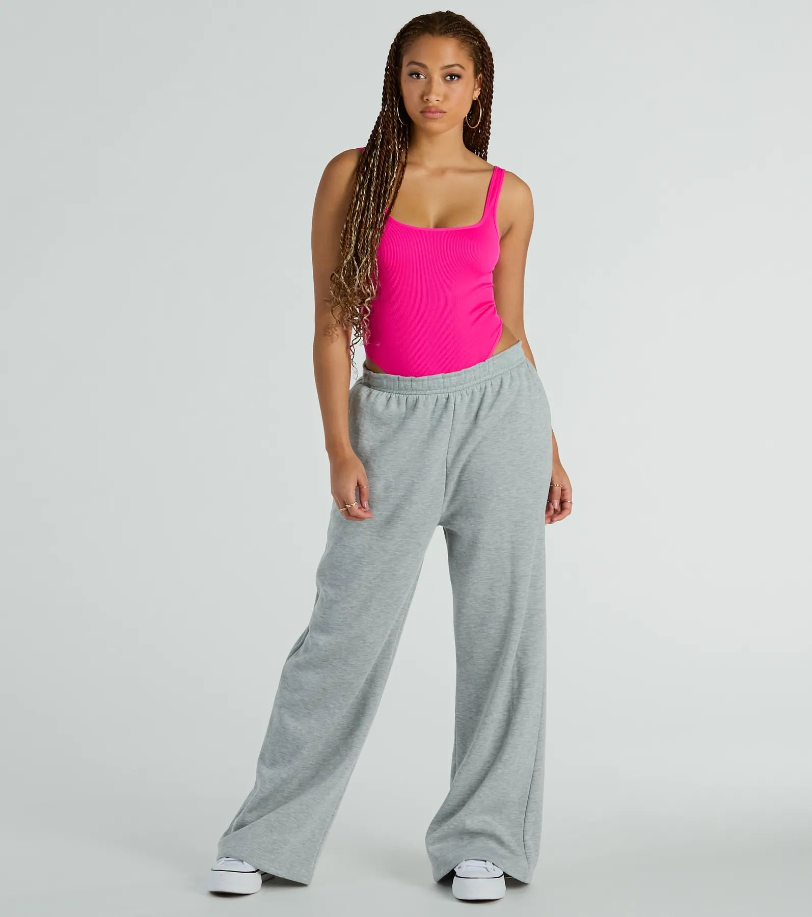Simply Sultry Ribbed Knit Tank Bodysuit - Image 3