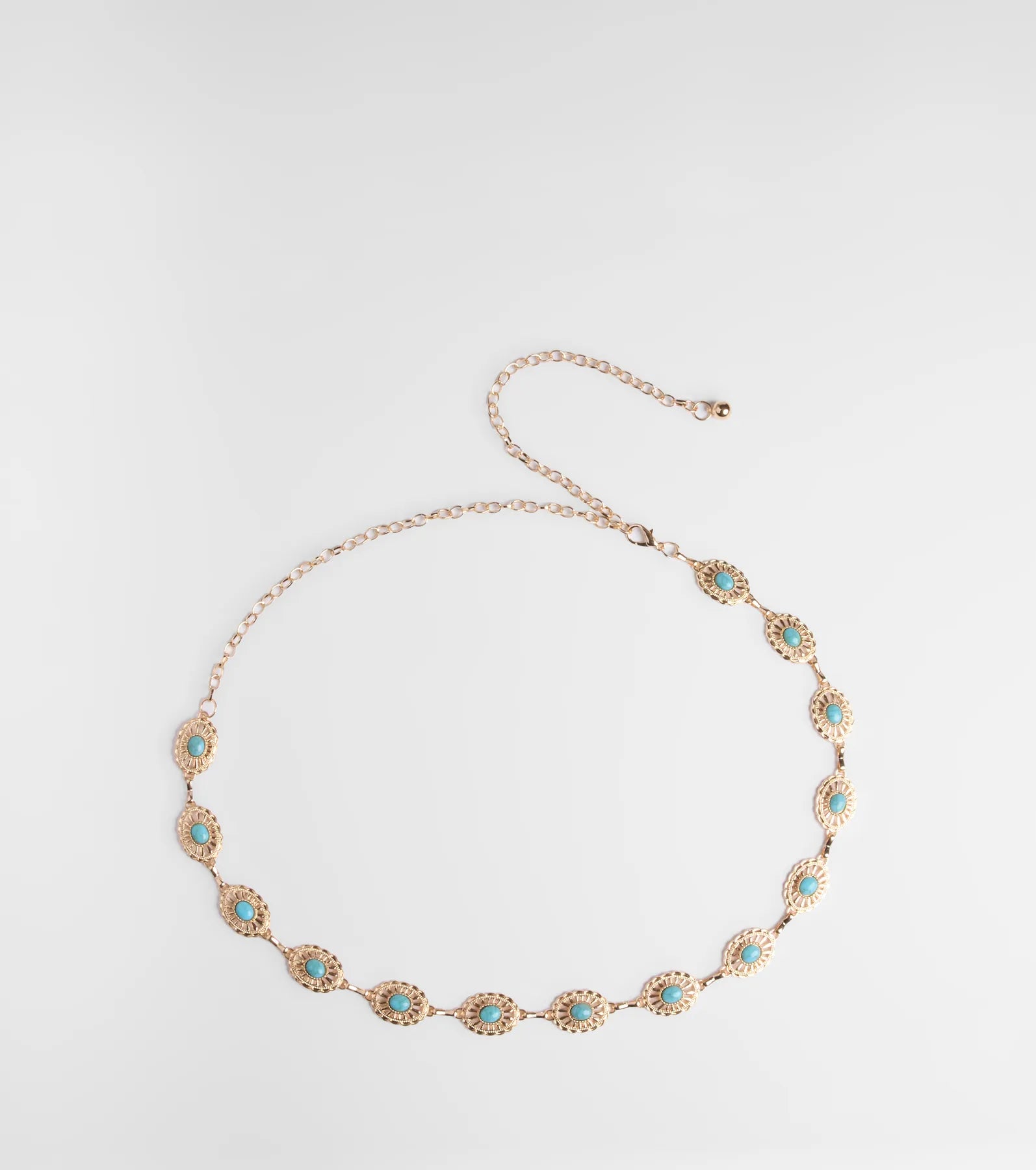 Free Riders Colored Stone Chain Belt